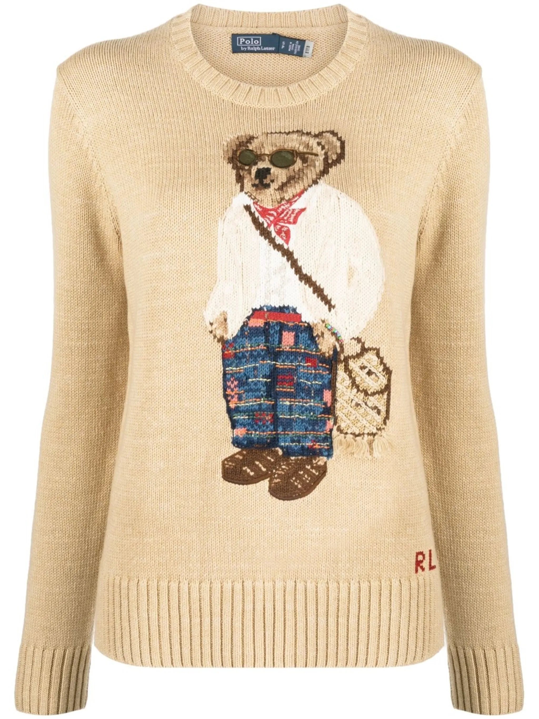 Polo Bear crew-knit jumper