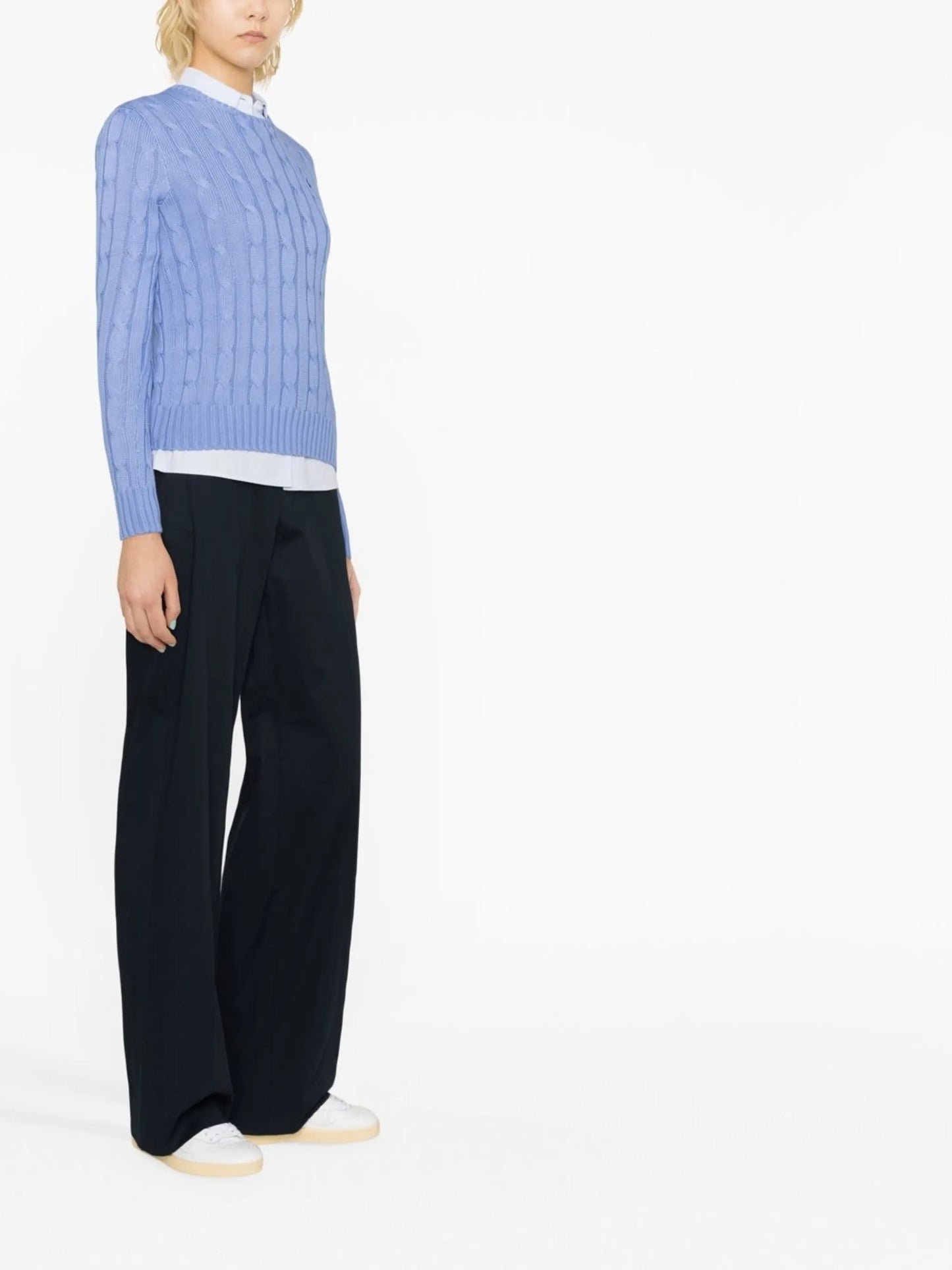 cable-knit jumper