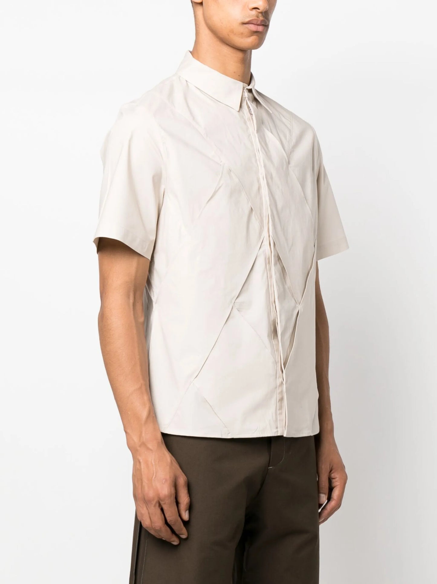 Bone Pastry panelled shirt