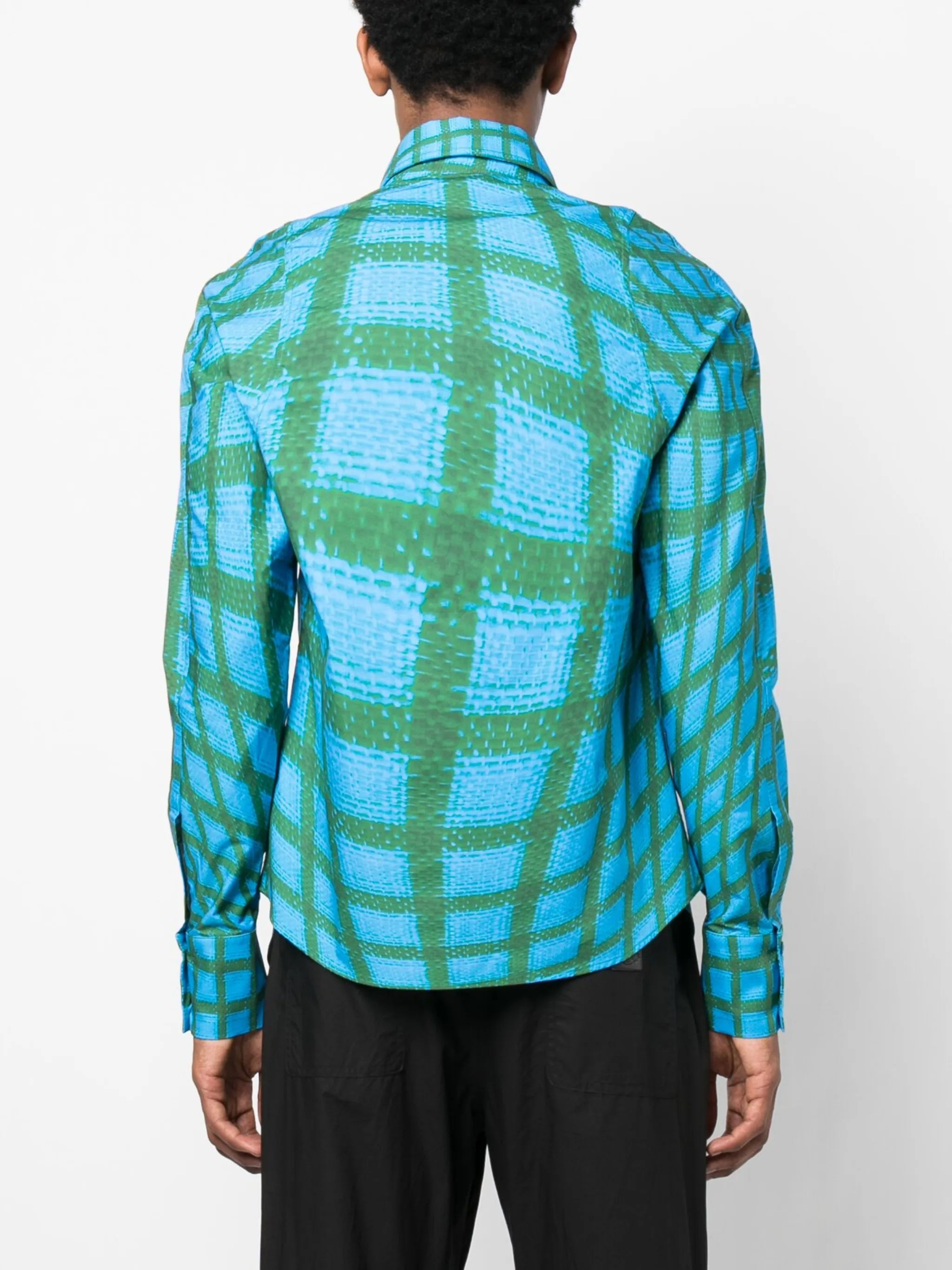abstract-print cotton shirt