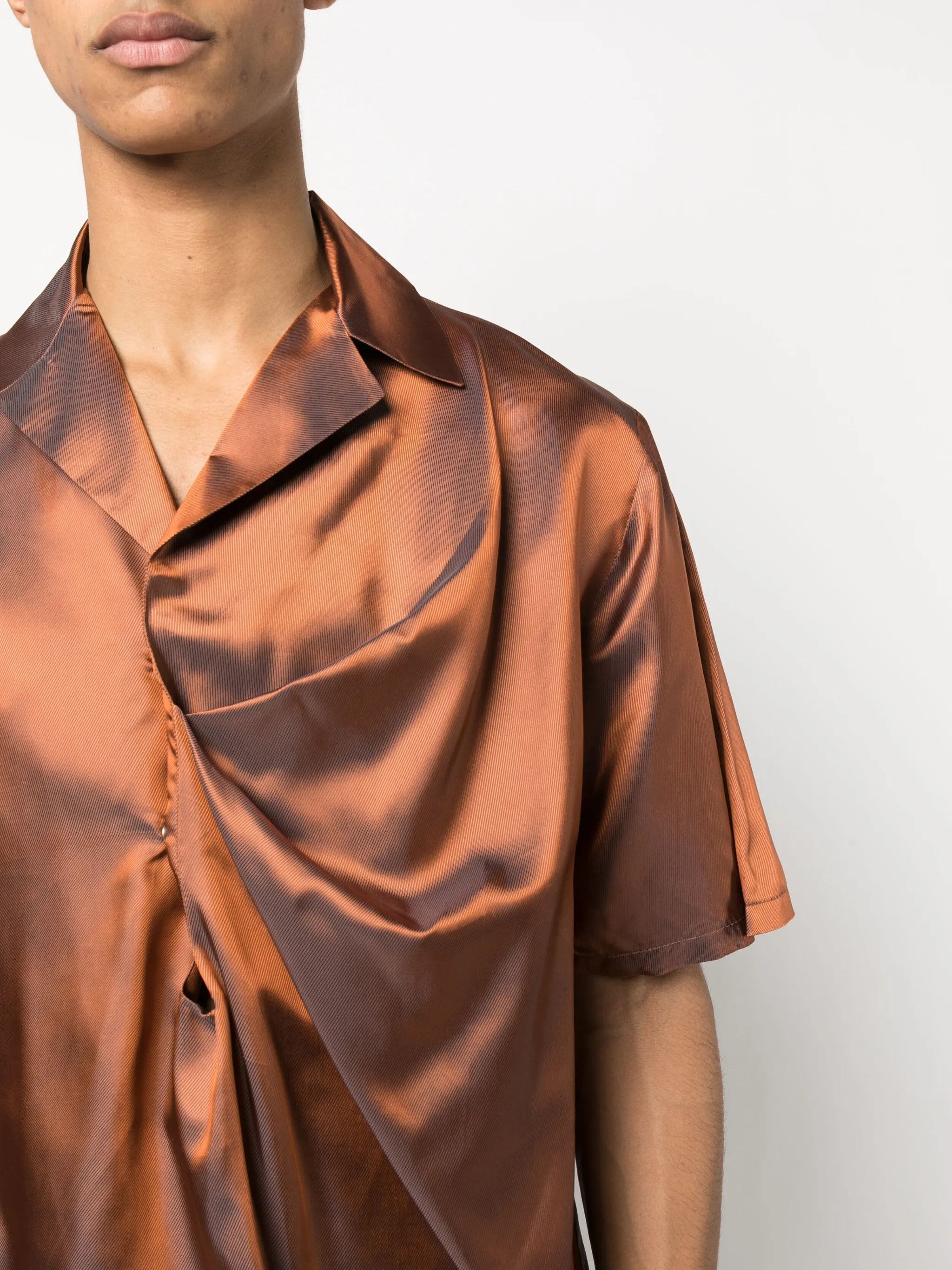 Bailey iridescent-effect shirt