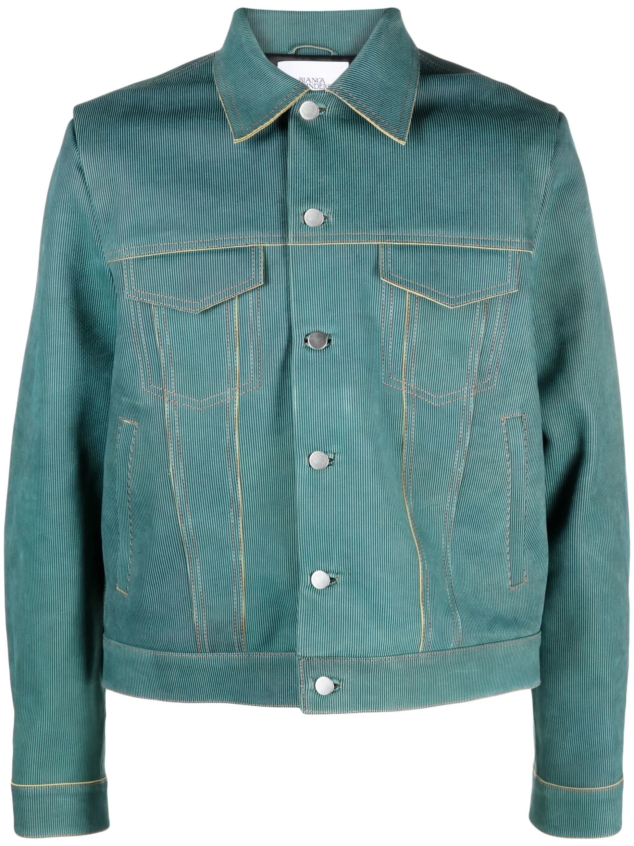 Larda striped leather jacket