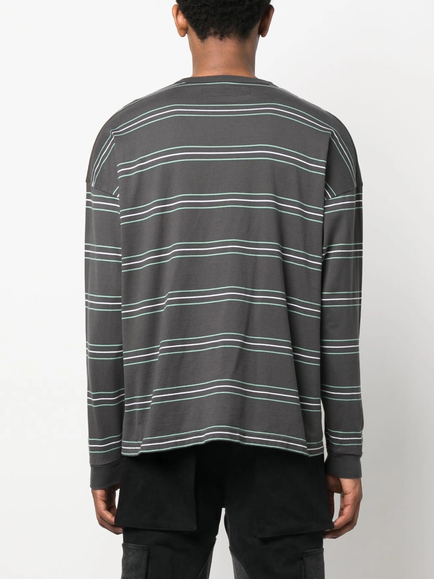stripe-detailing cotton sweatshirt