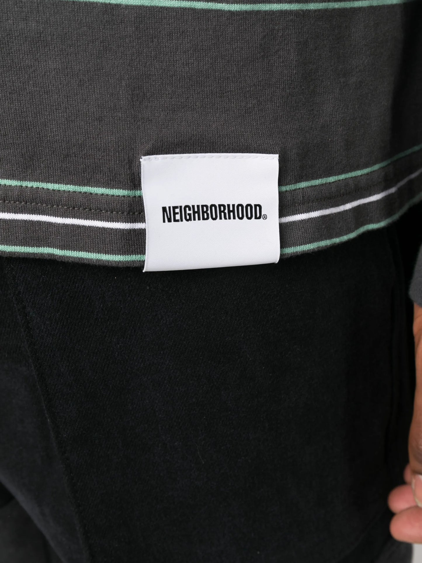 stripe-detailing cotton sweatshirt