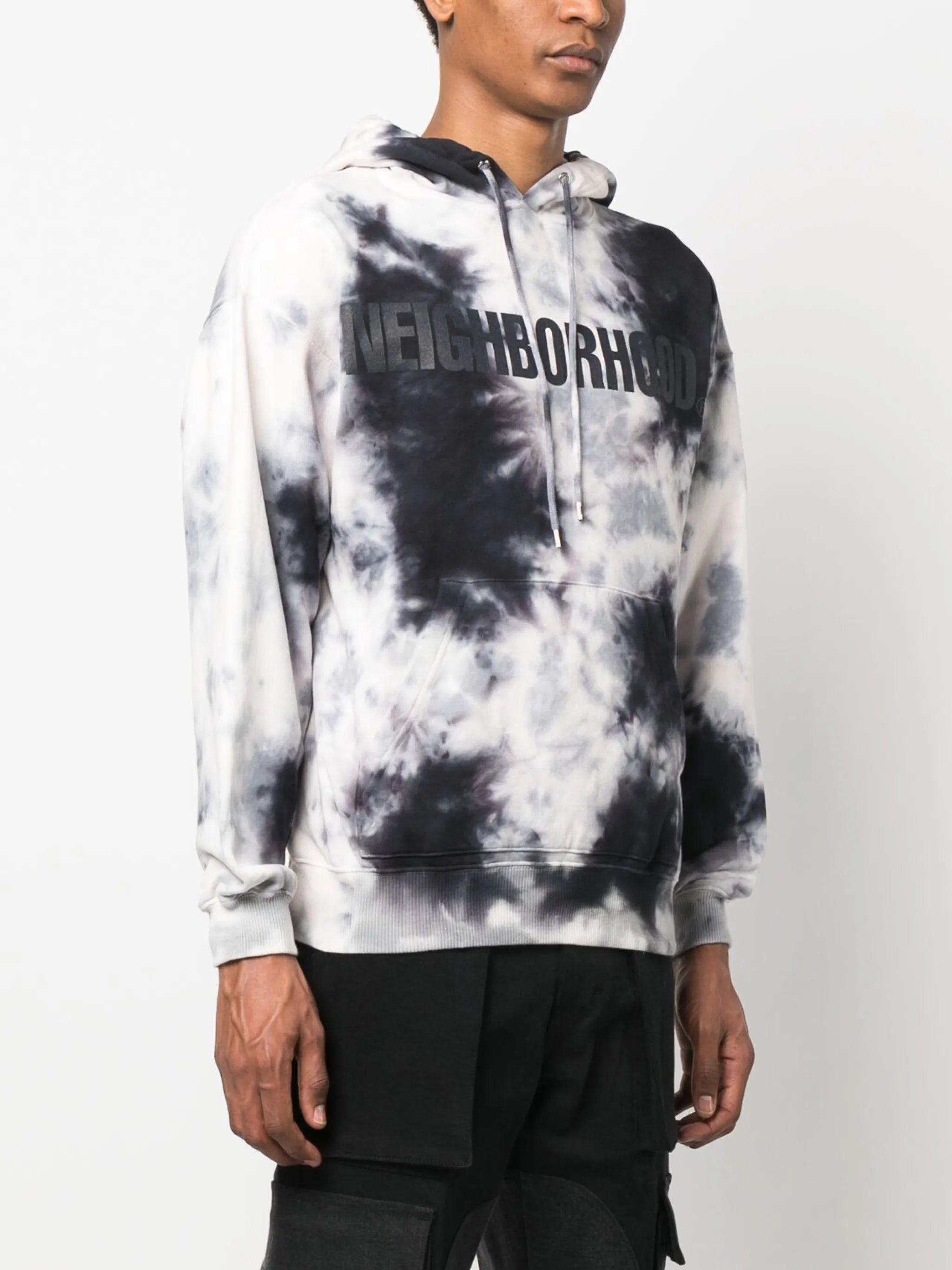 tie-dye patter cotton hoodie