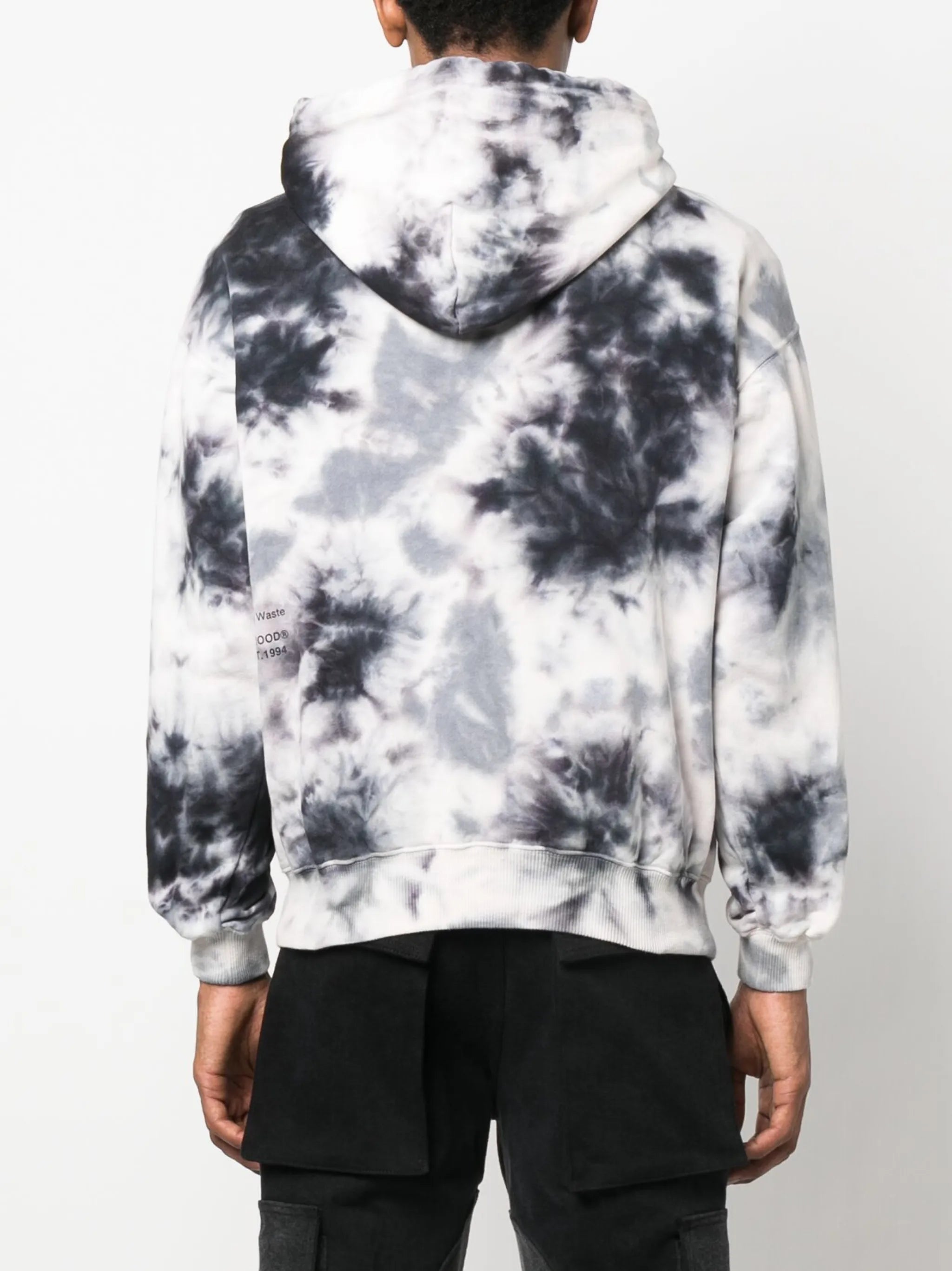 tie-dye patter cotton hoodie