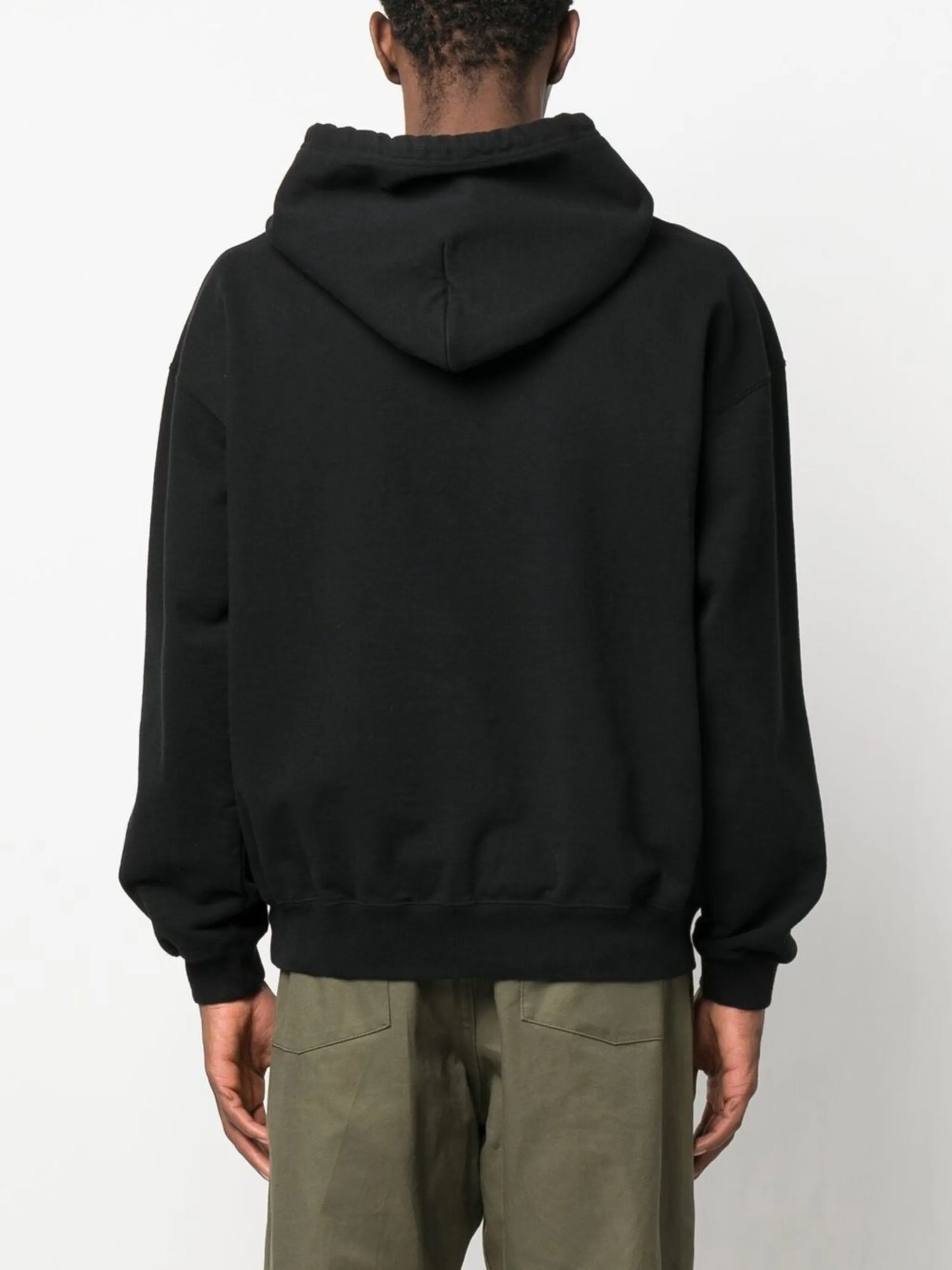 logo-print cotton hoodie