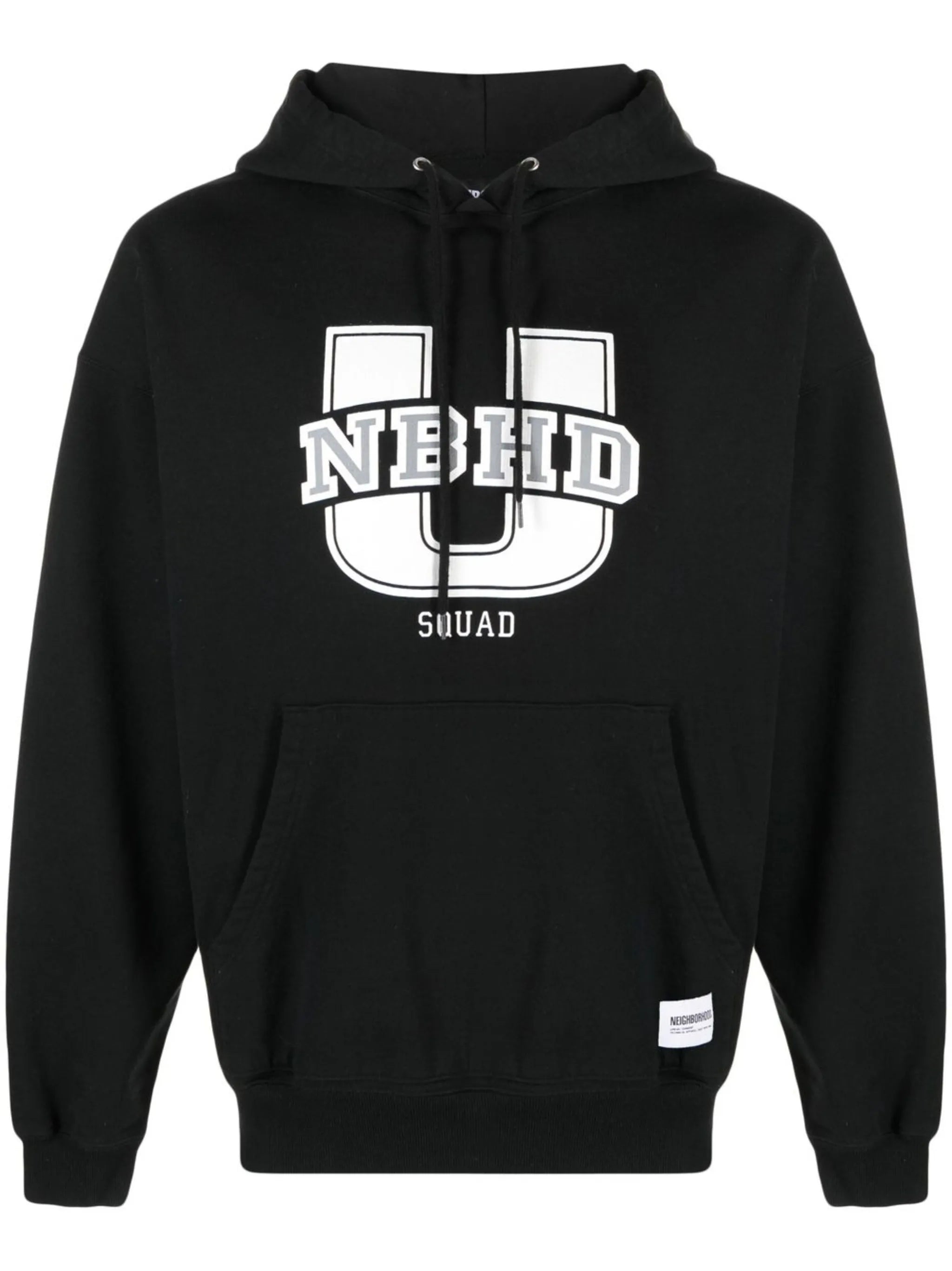 logo-print cotton hoodie