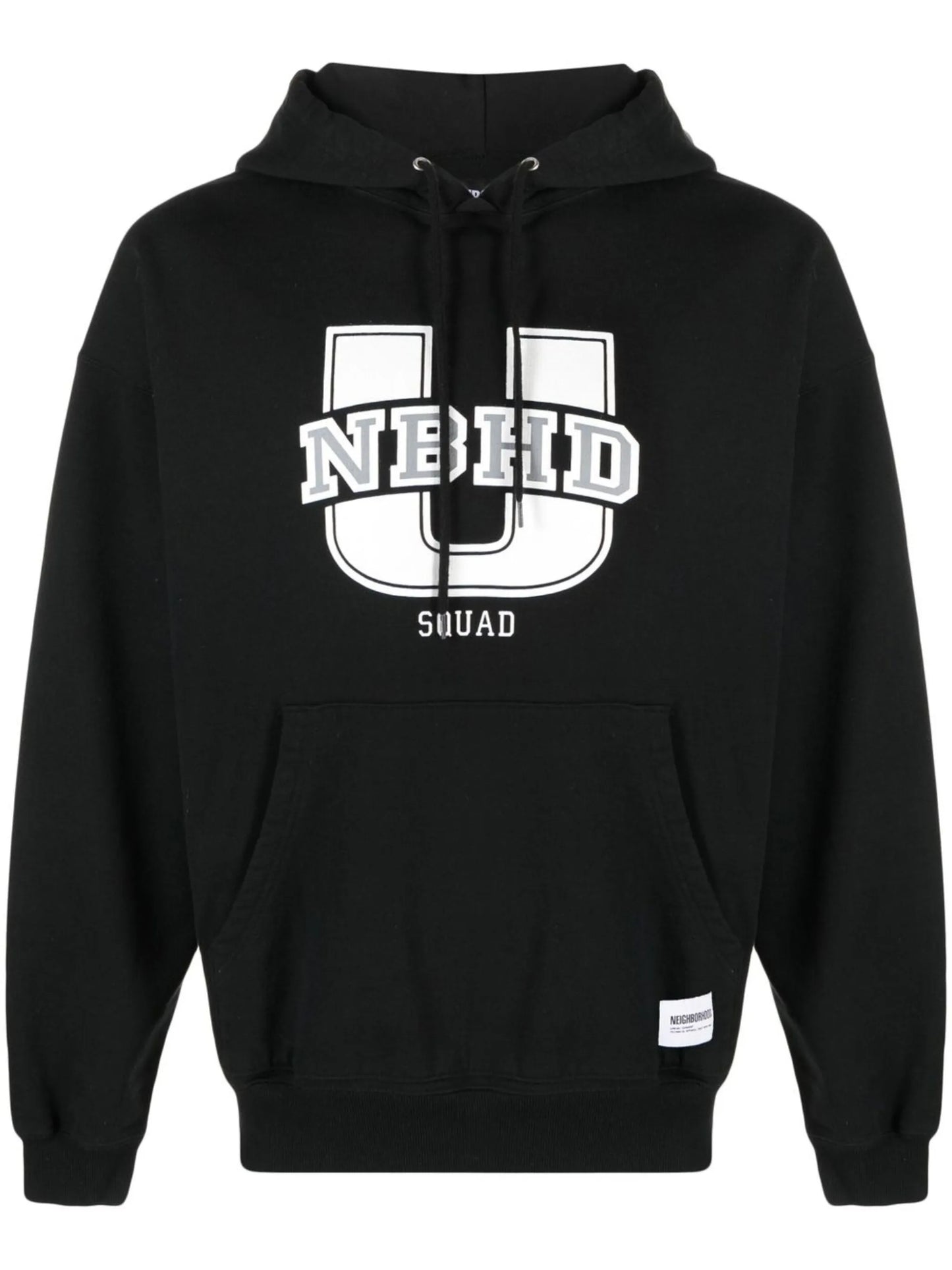 logo-print cotton hoodie
