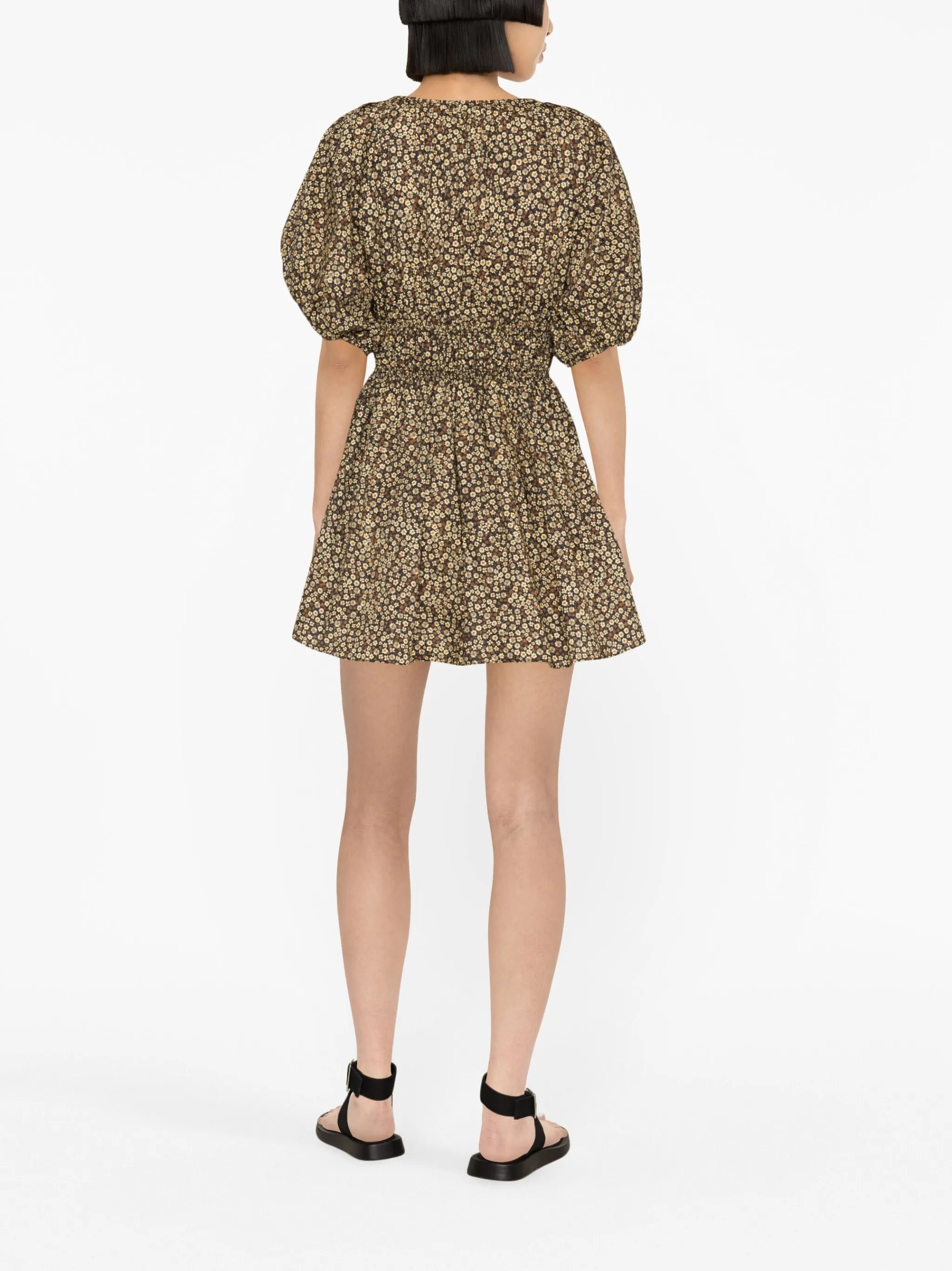 floral-print organic-cotton minidress