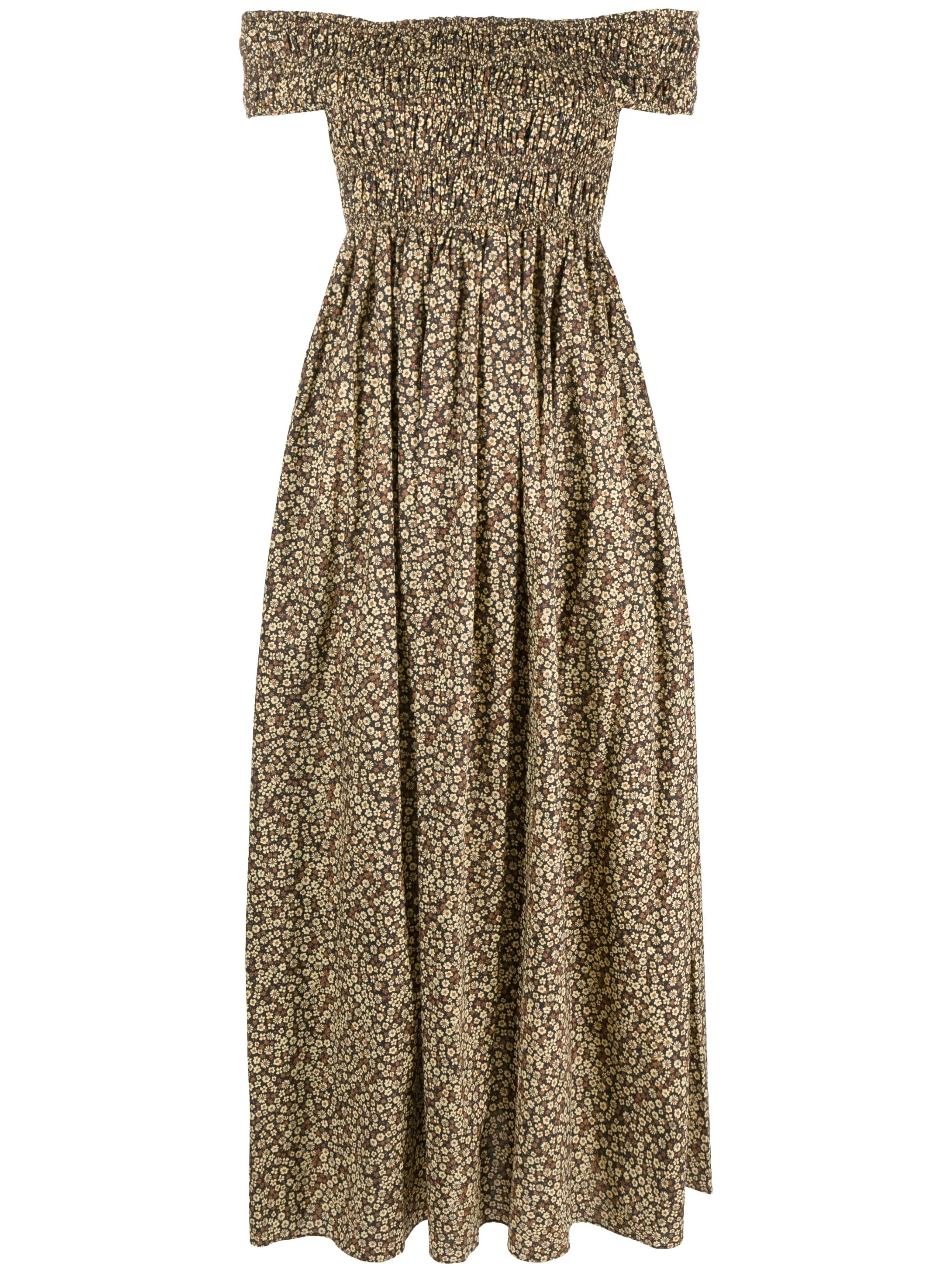 floral-print midi dress