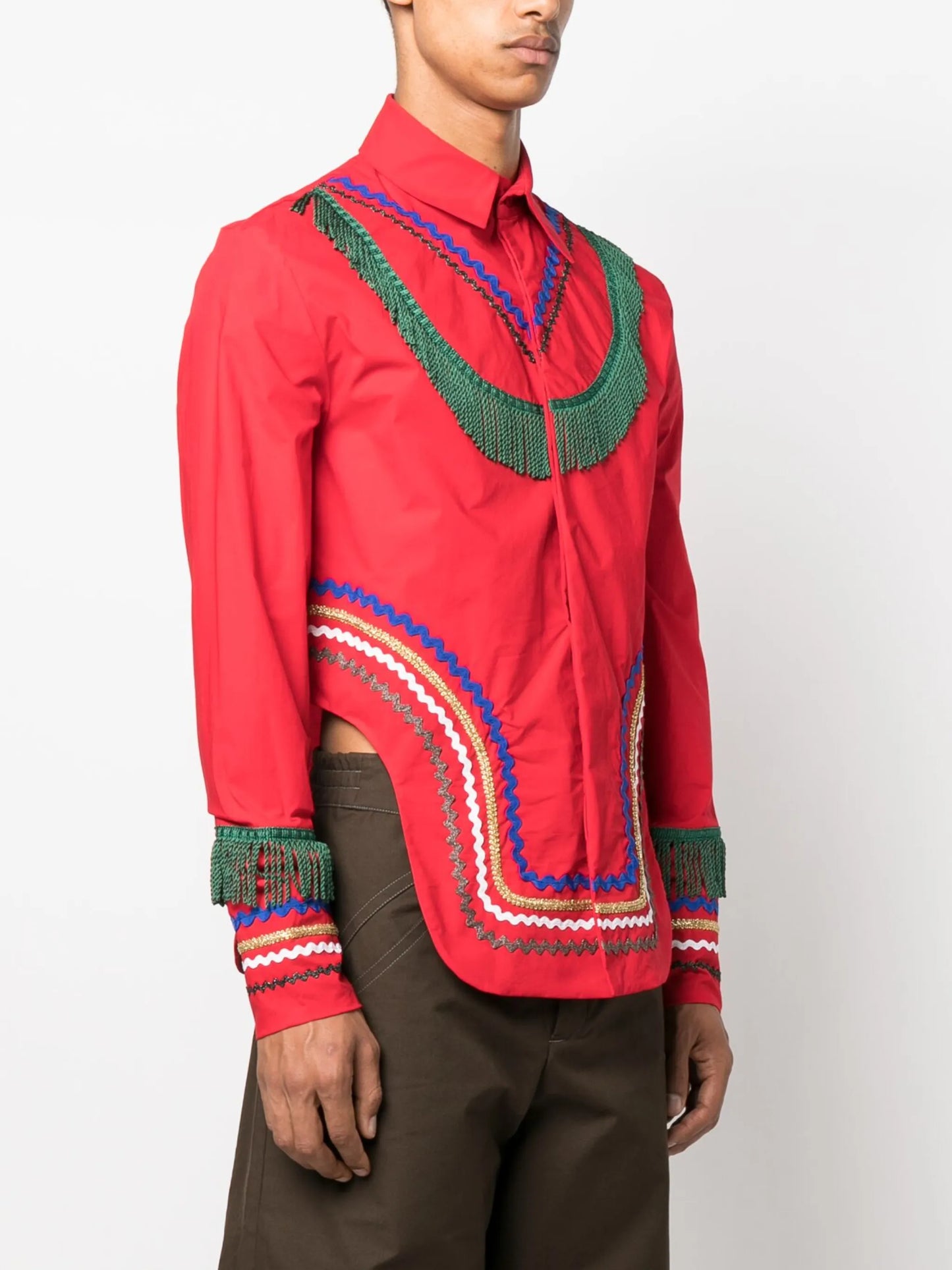 Ric Rac fringed shirt