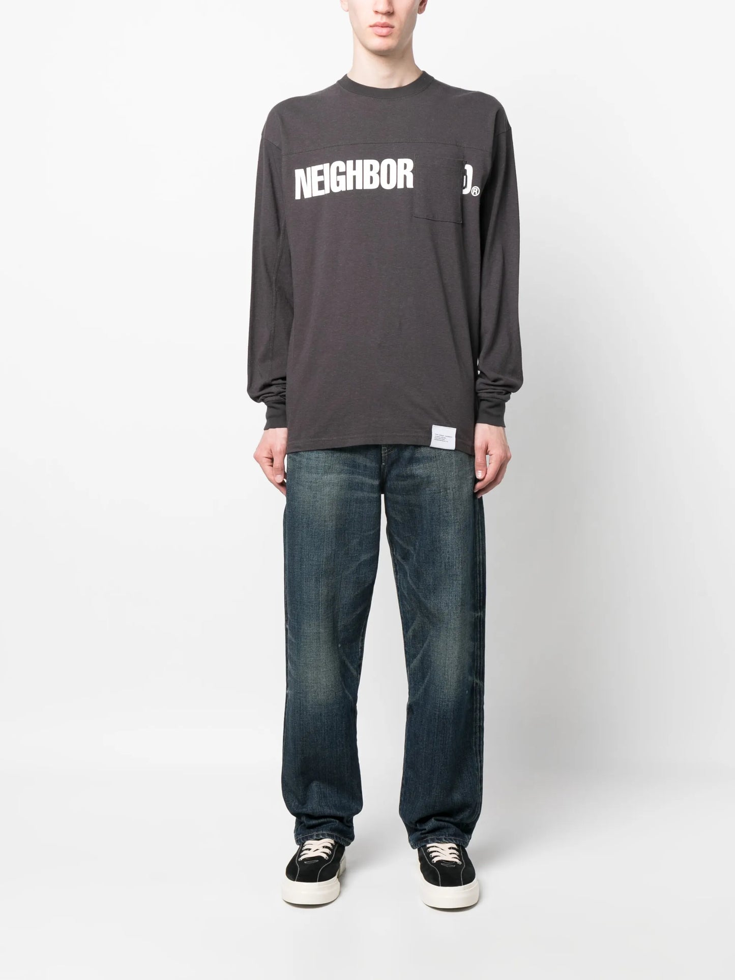 logo-print crew neck sweatshirt