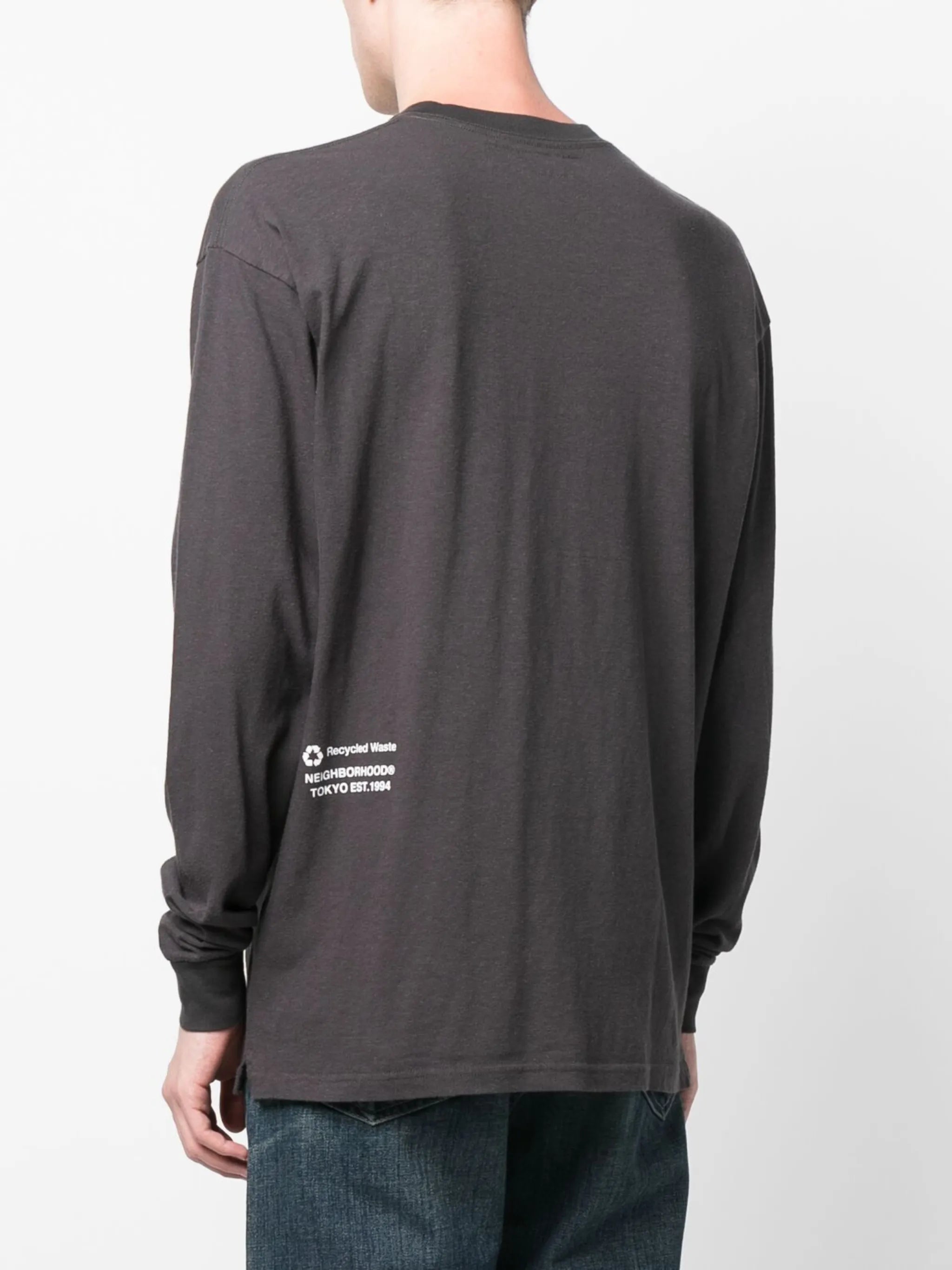 logo-print crew neck sweatshirt