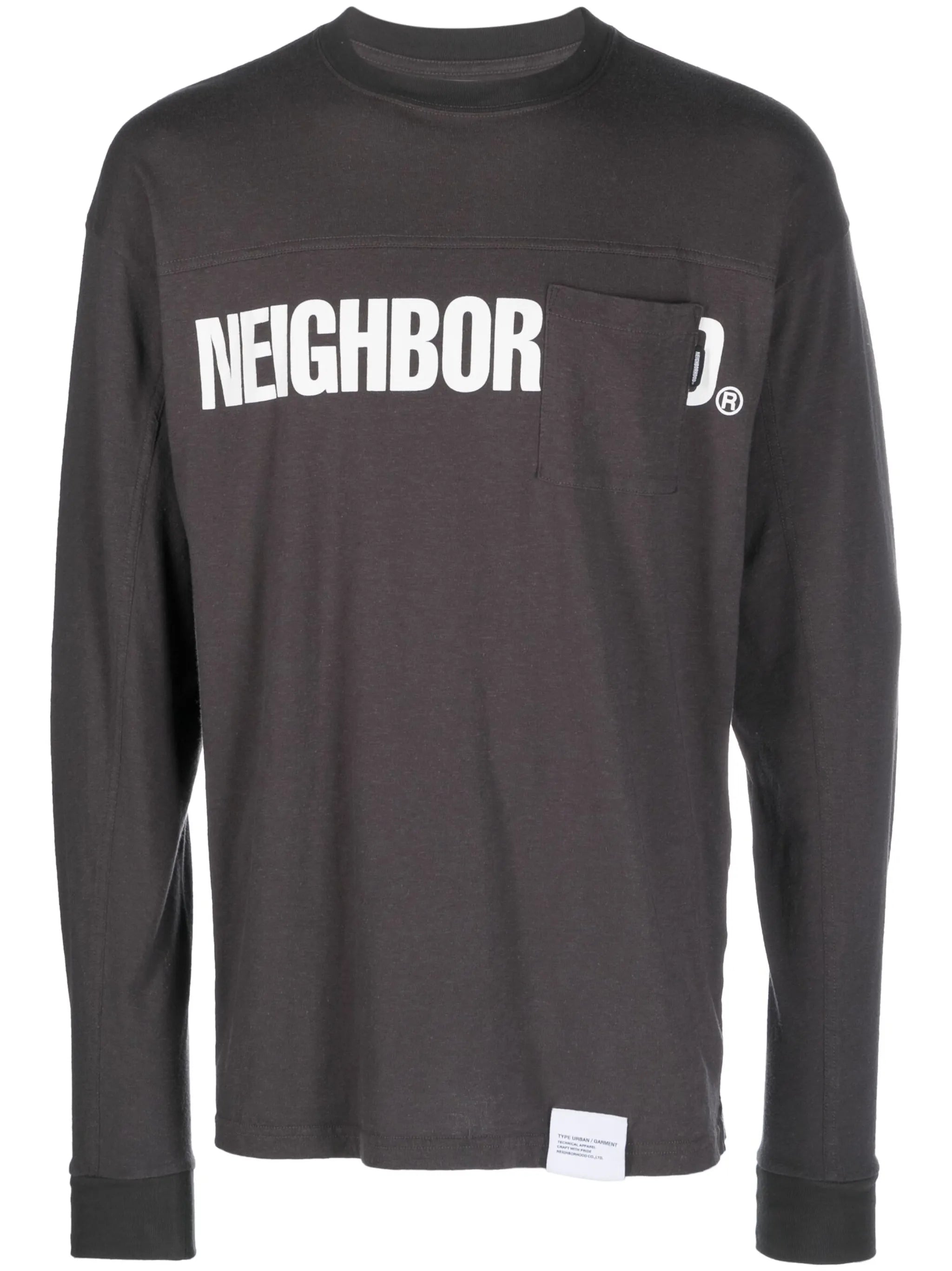 logo-print crew neck sweatshirt