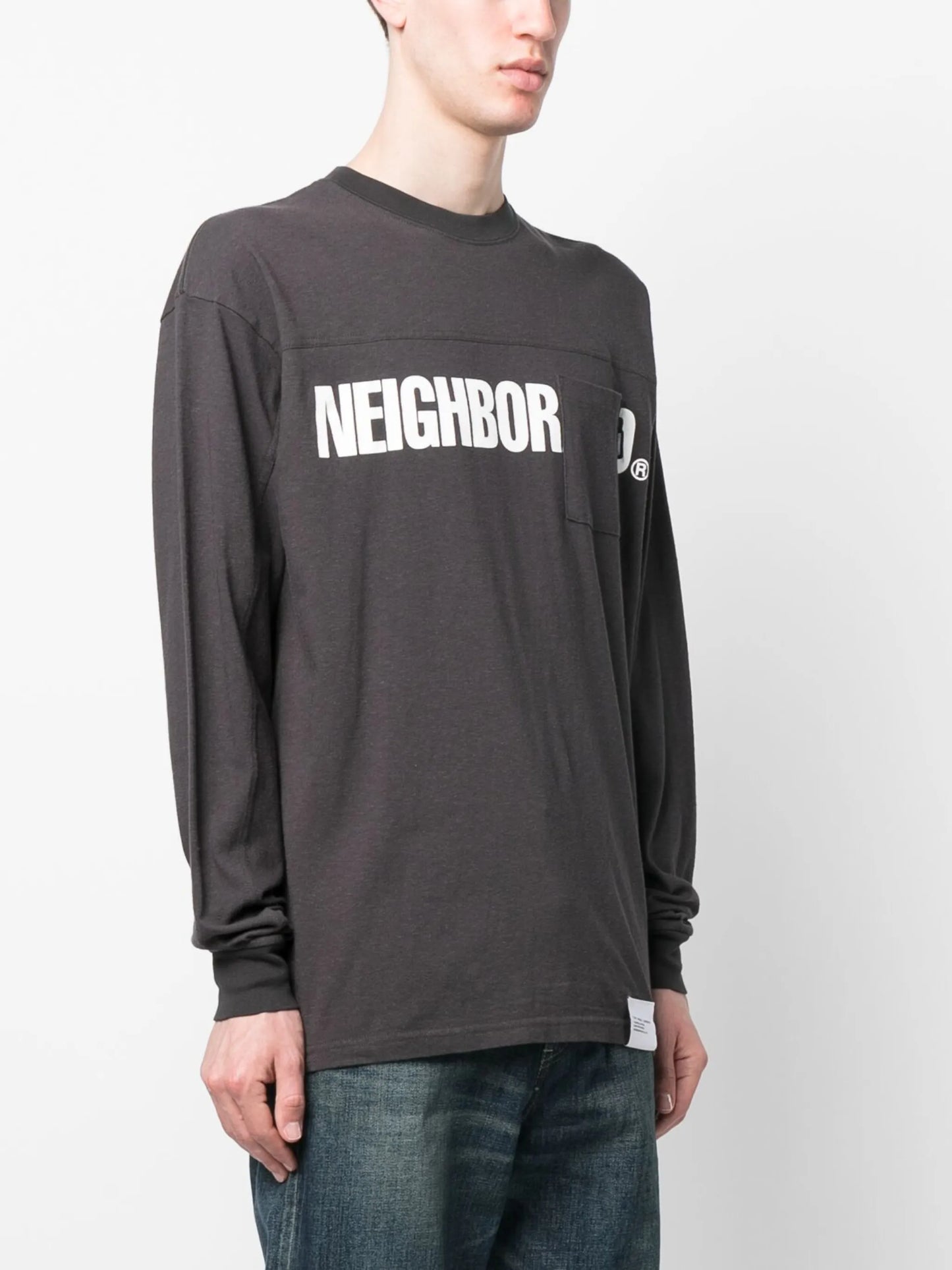 logo-print crew neck sweatshirt
