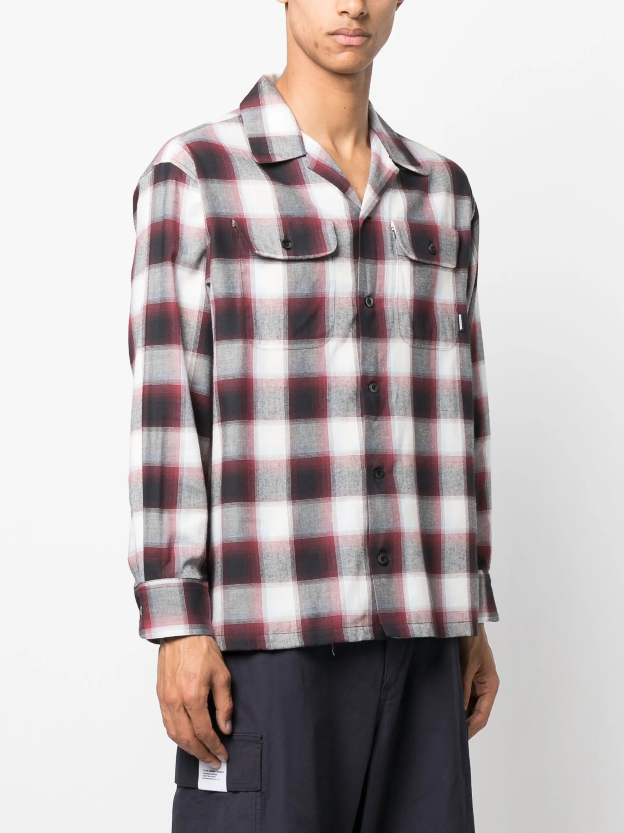 Blockombre long-sleeve shirt