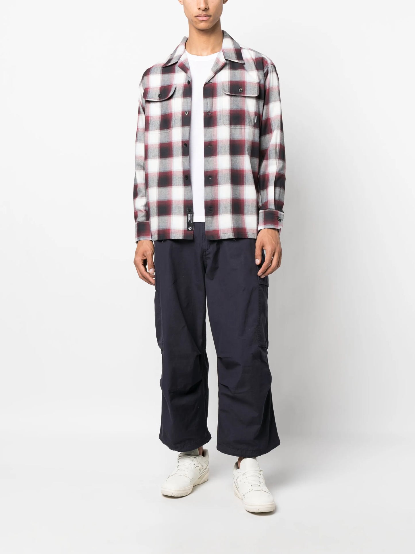 Blockombre long-sleeve shirt