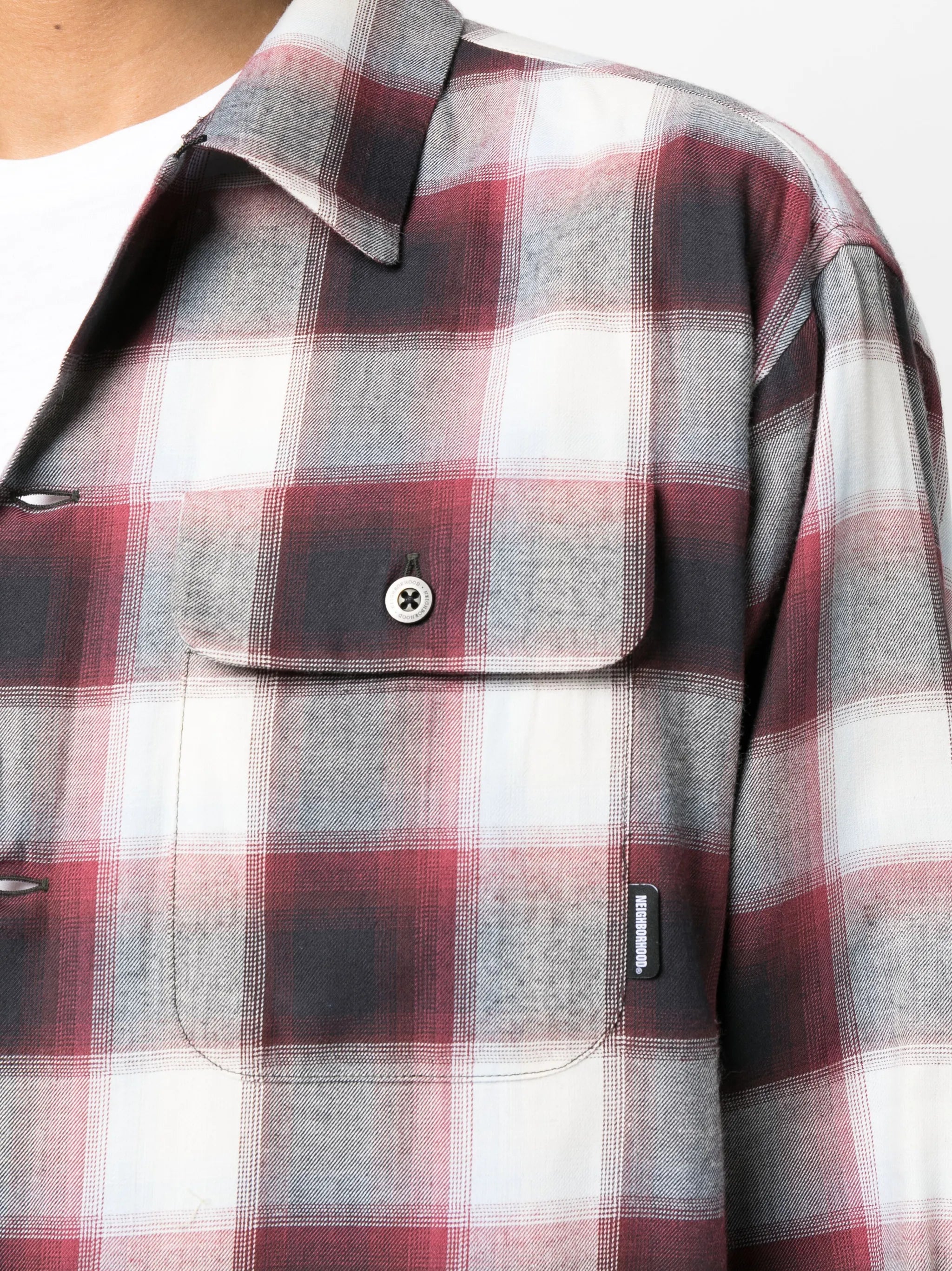 Blockombre long-sleeve shirt