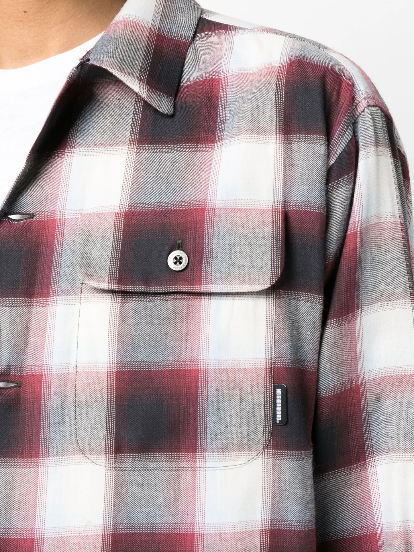 Blockombre long-sleeve shirt