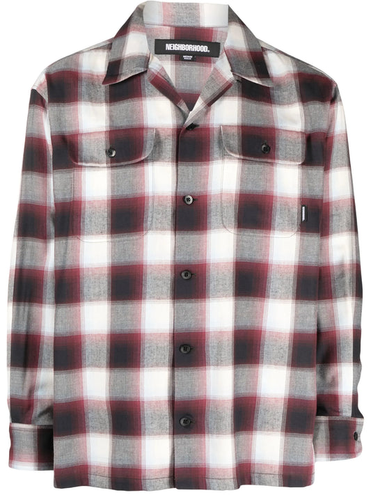 Blockombre long-sleeve shirt
