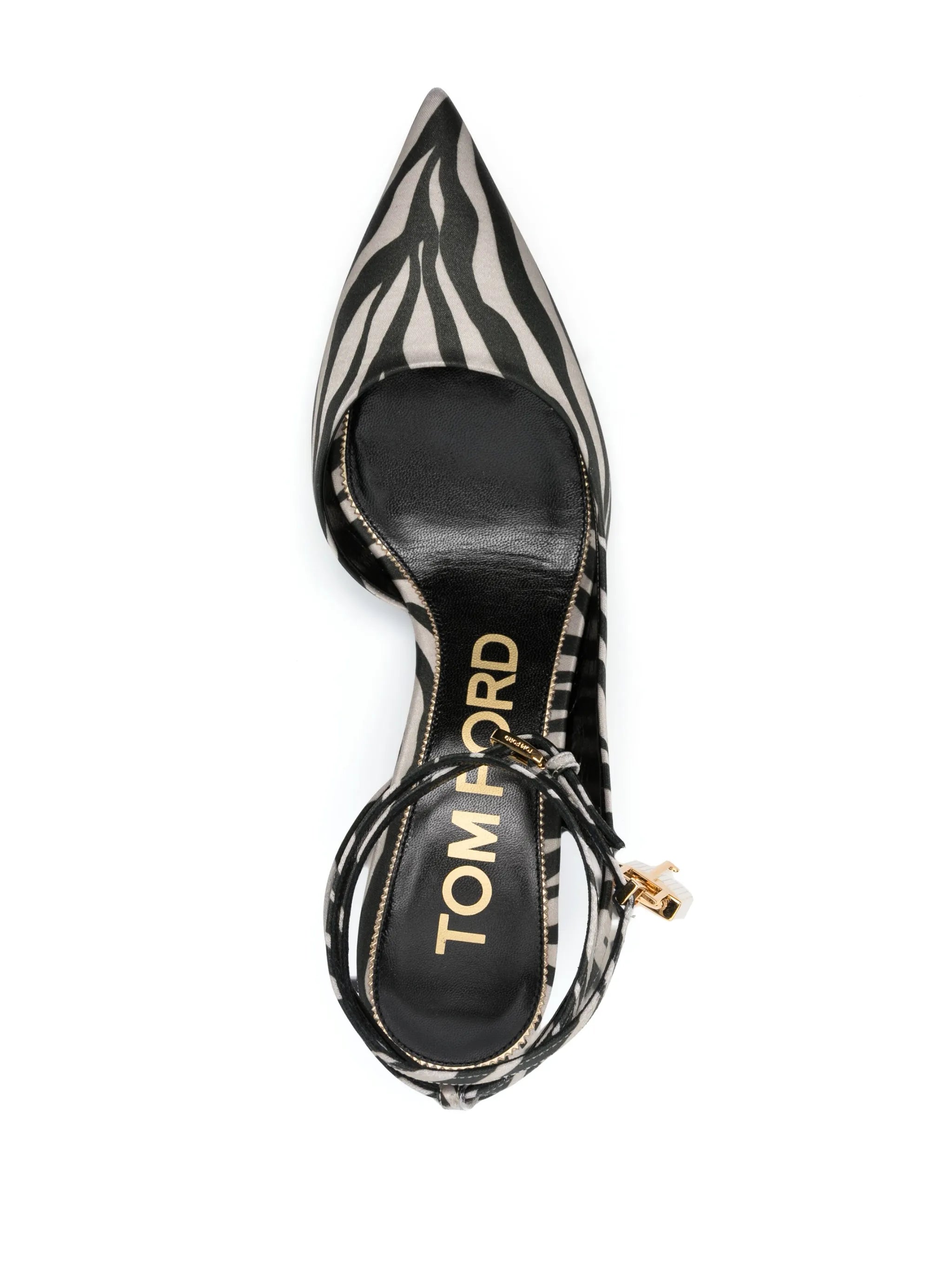 zebra-print 70mm slingback pumps