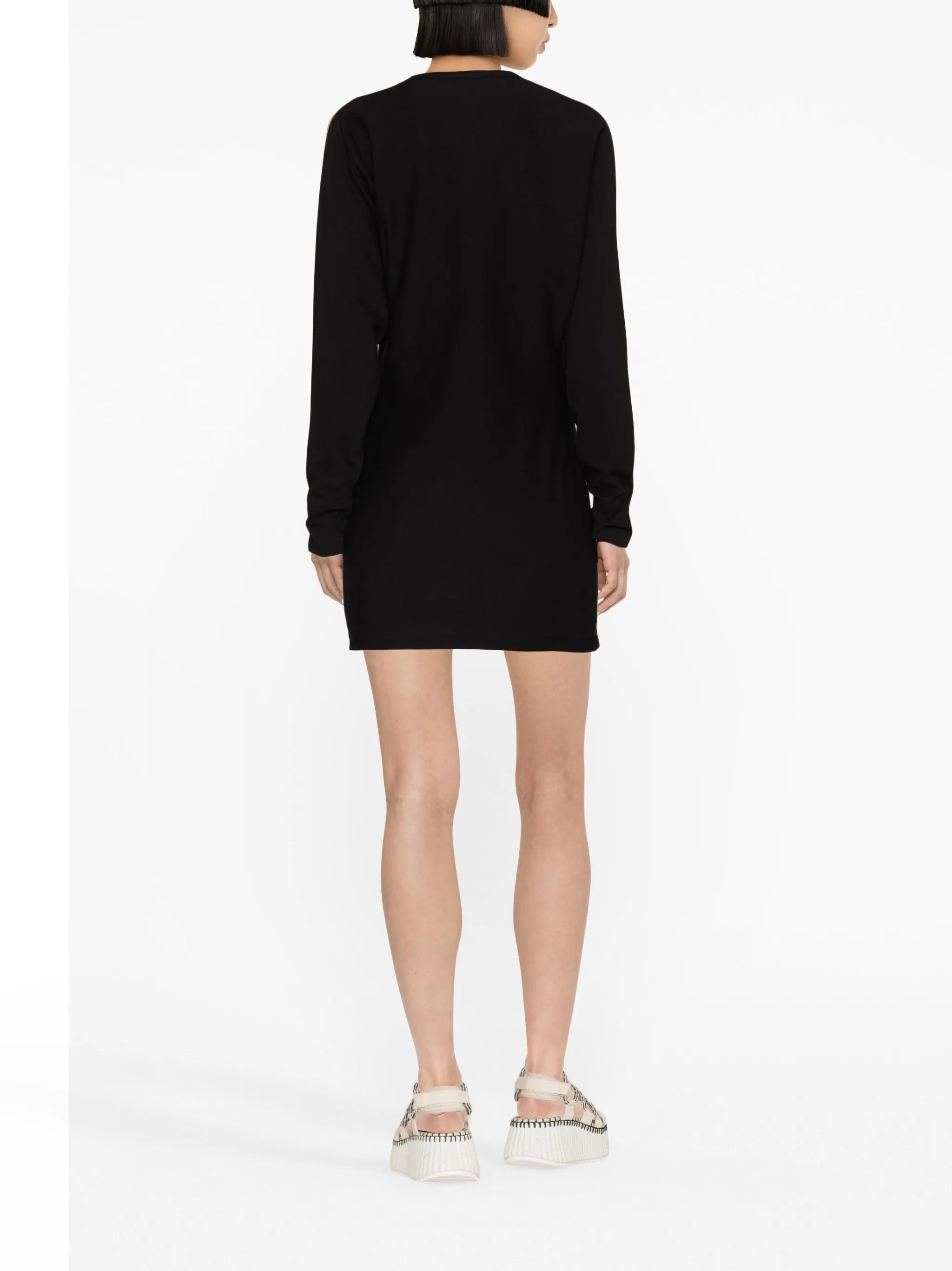 long-sleeve sweatshirt minidress