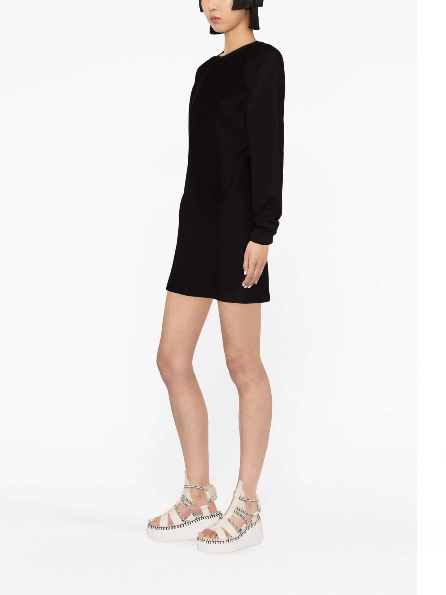 long-sleeve sweatshirt minidress