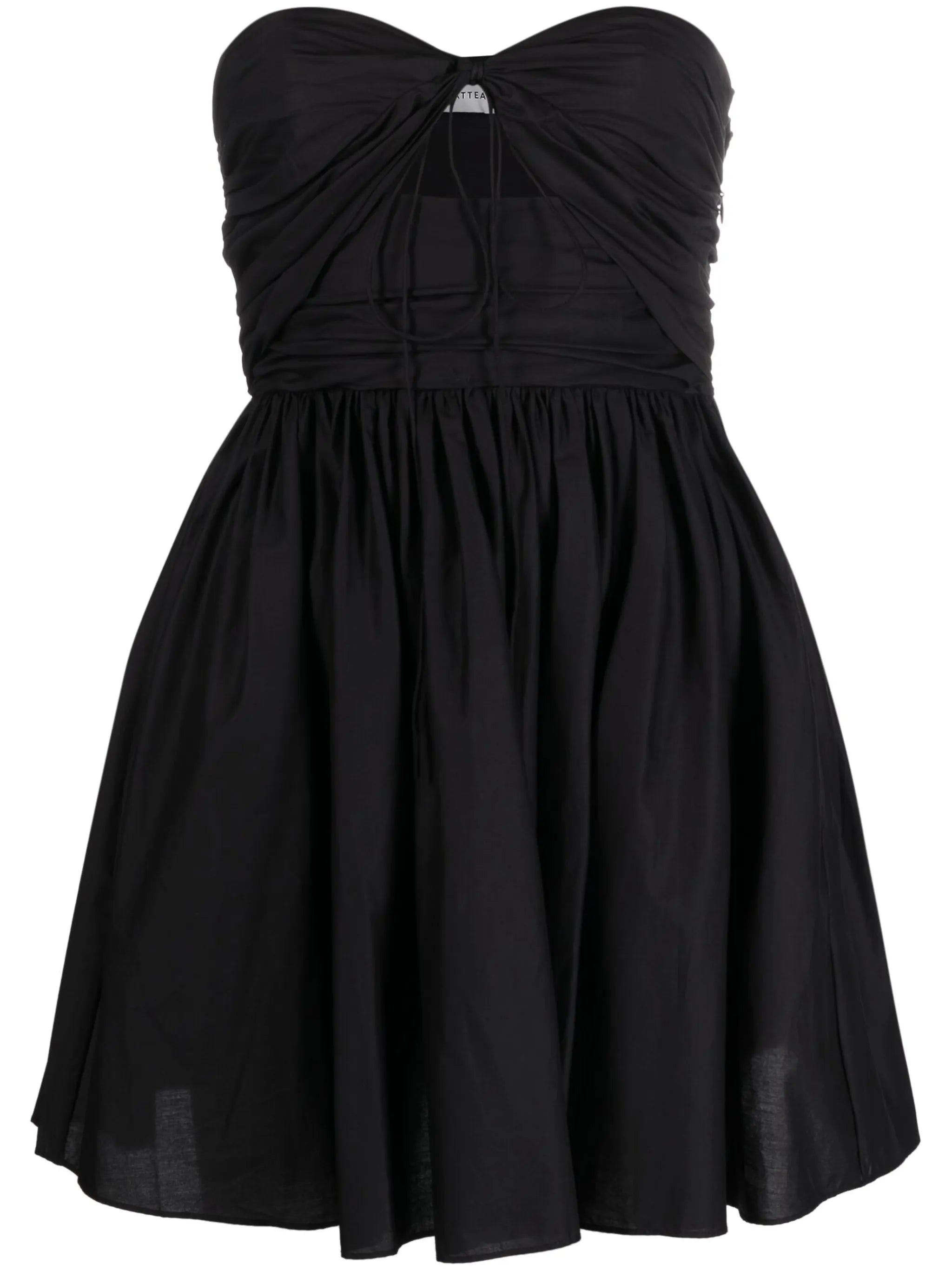 bandeau ruched minidress