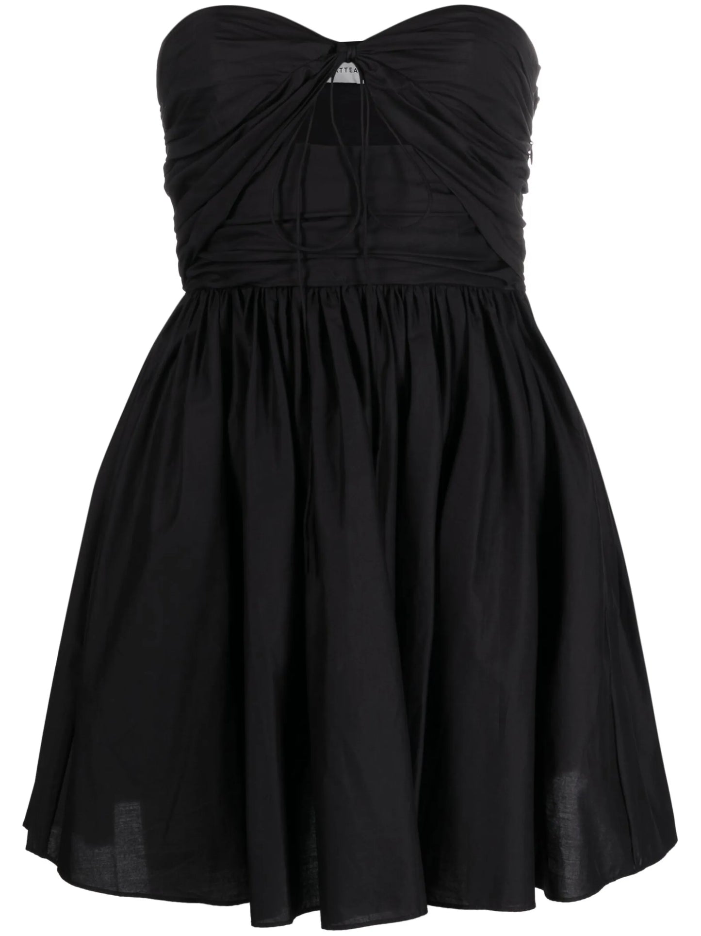 bandeau ruched minidress