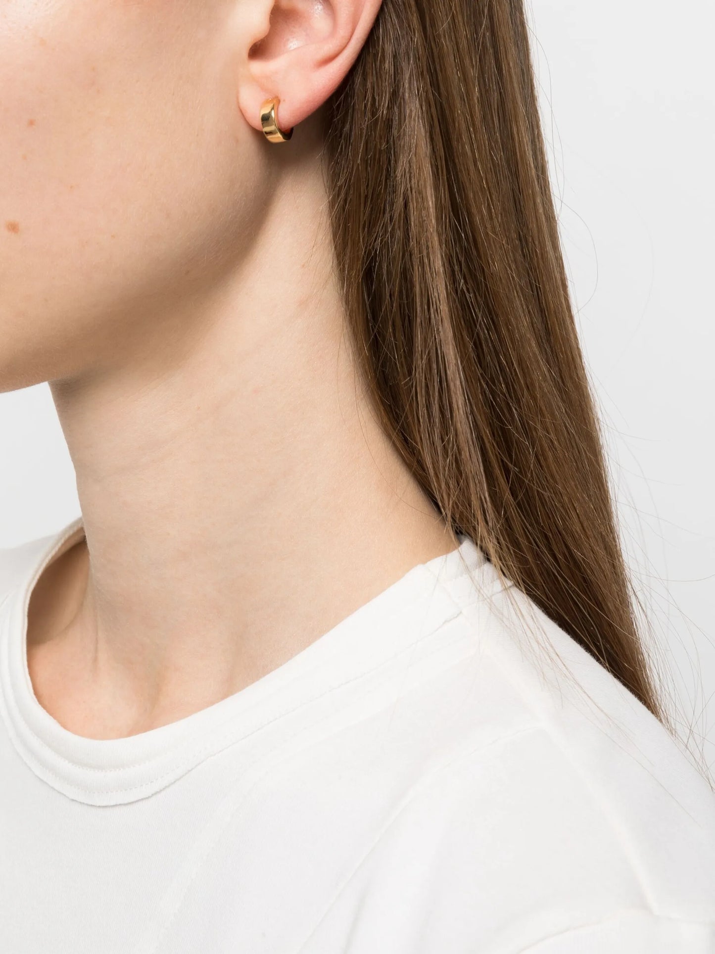 Minimal engraved hoop earrings