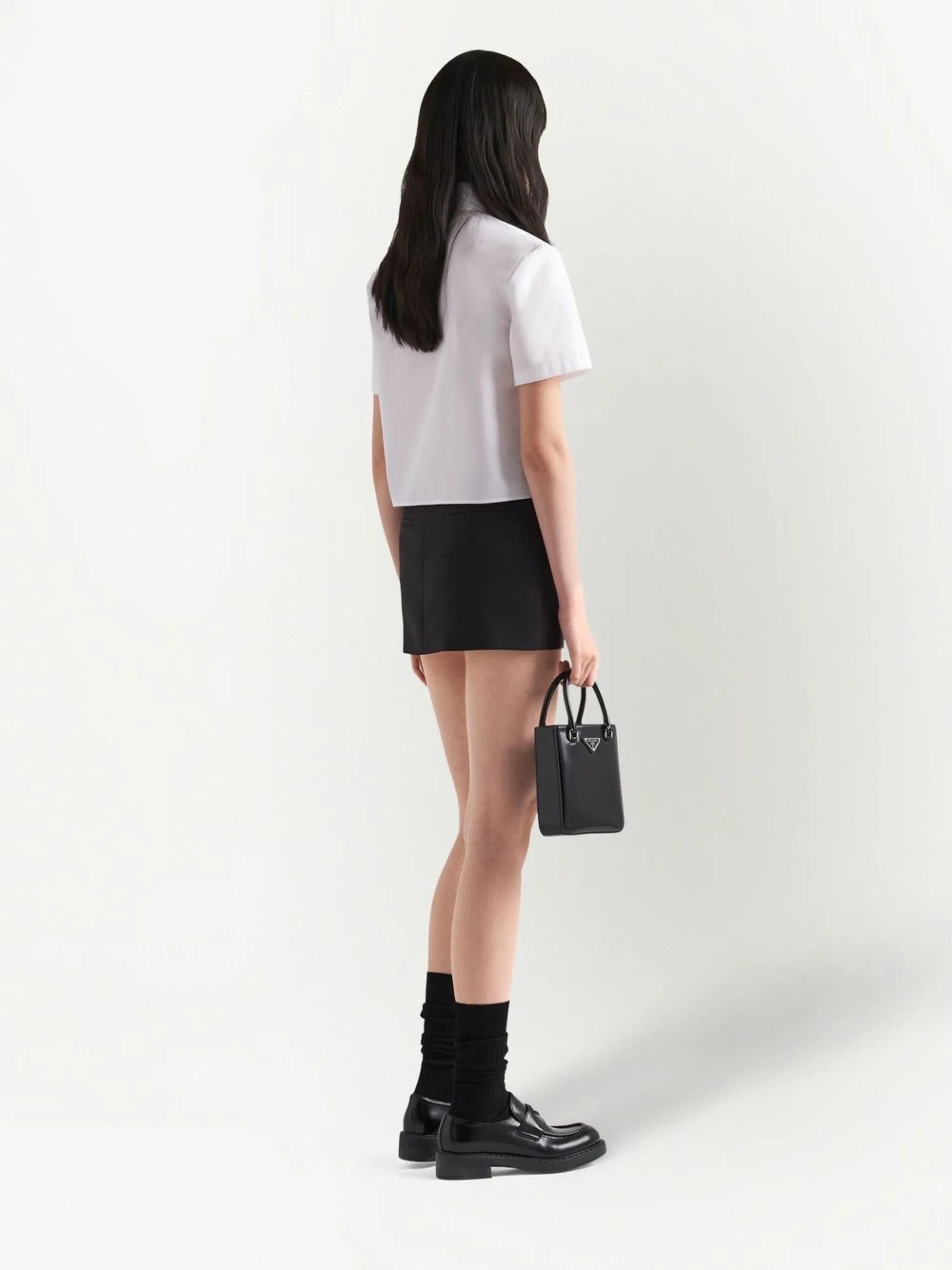 kid-mohair miniskirt