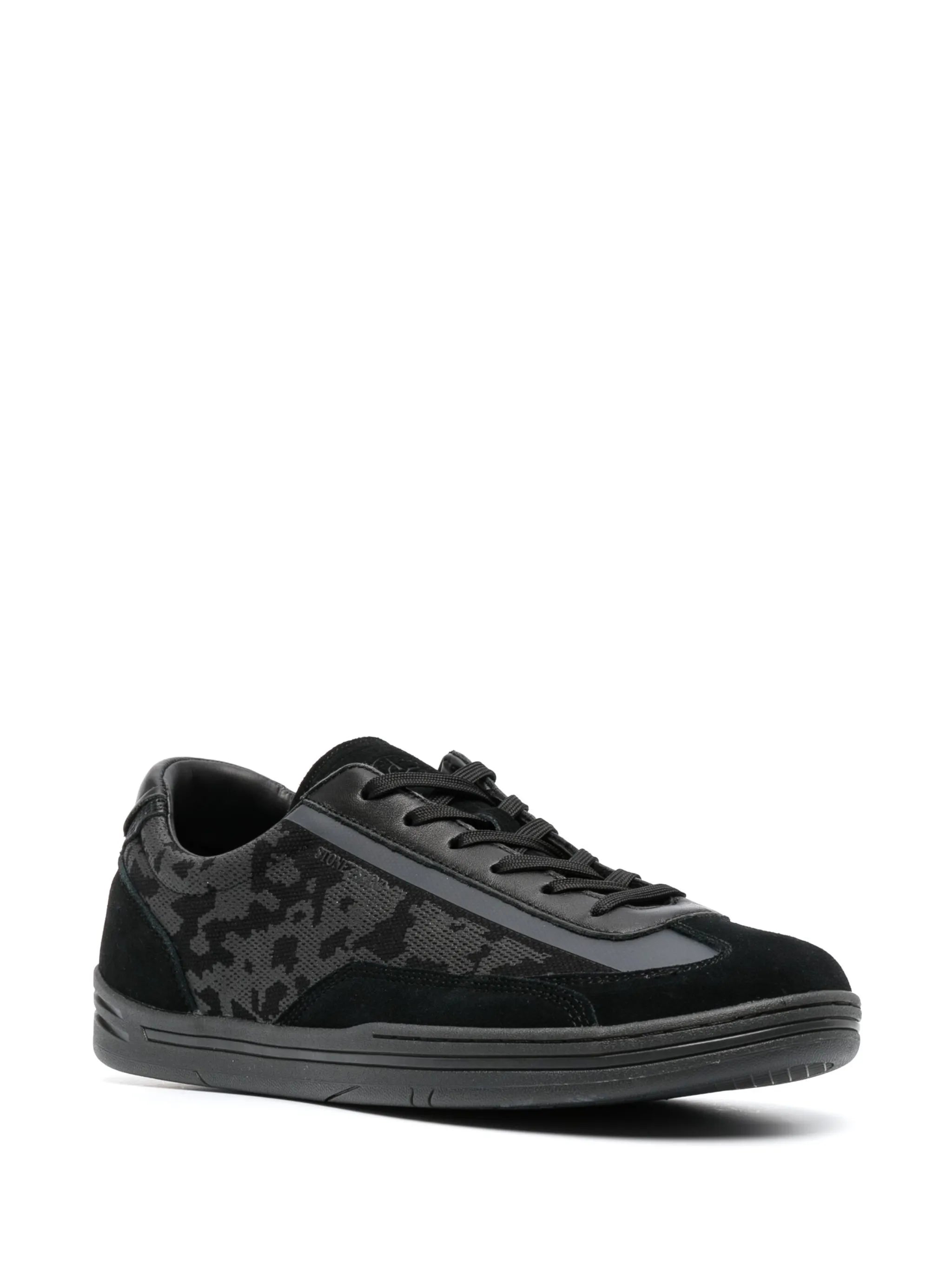 Compass-motif low-top sneakers
