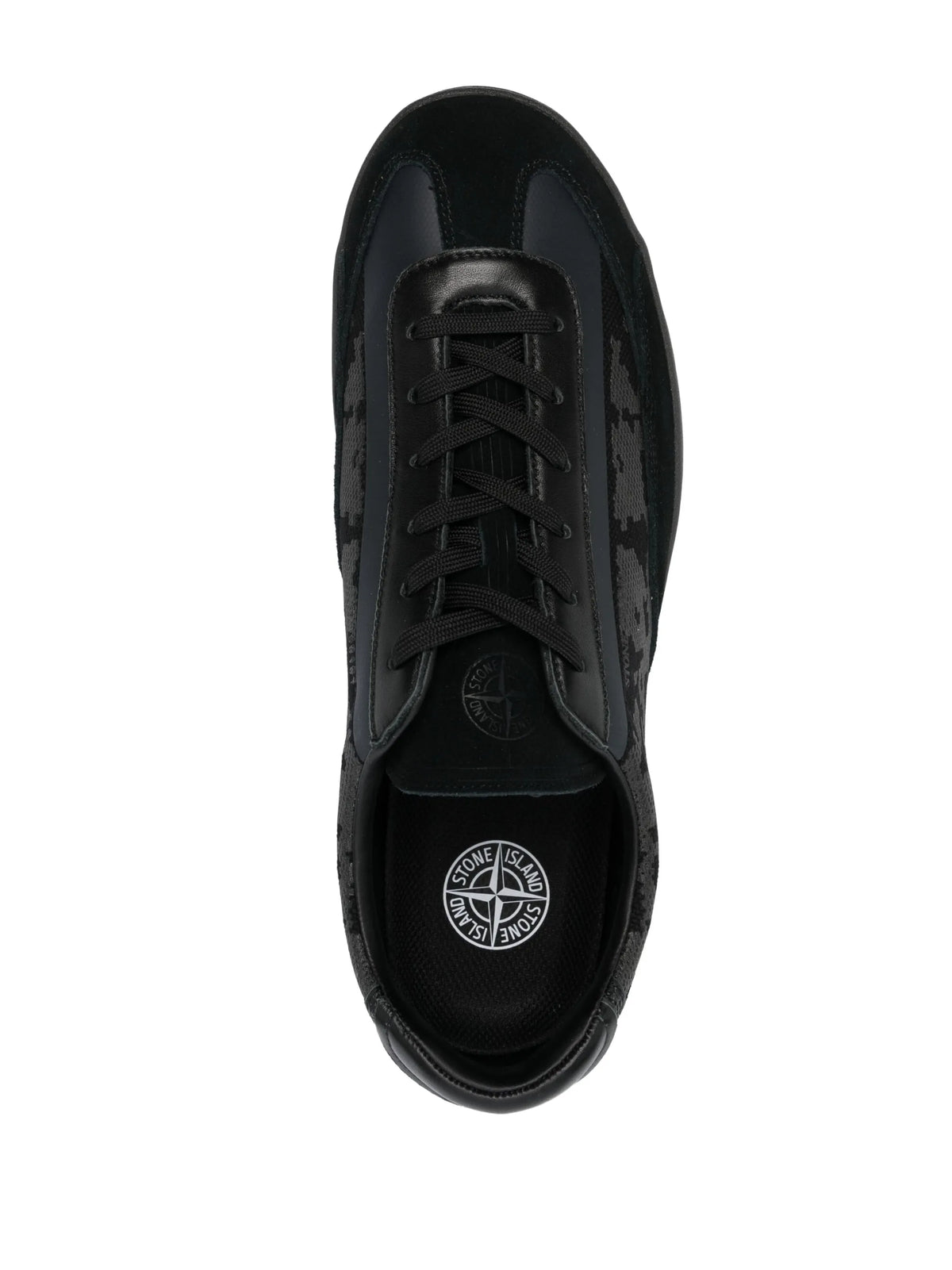 Compass-motif low-top sneakers