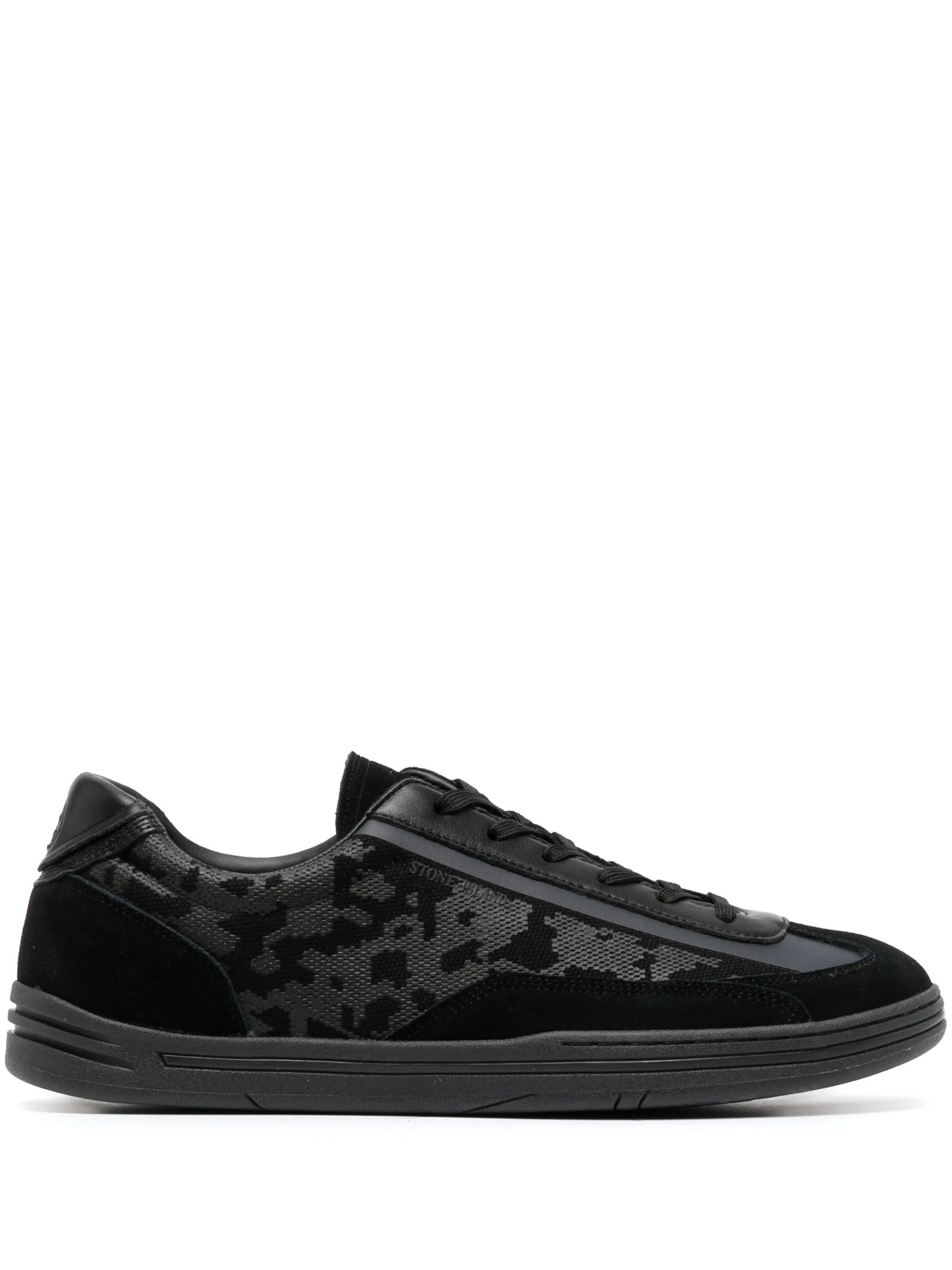Compass-motif low-top sneakers