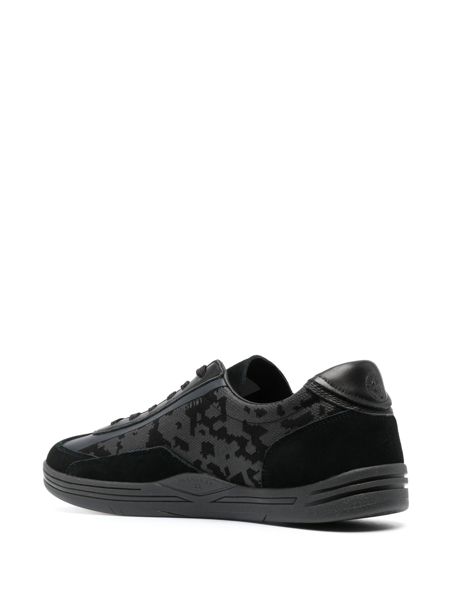 Compass-motif low-top sneakers