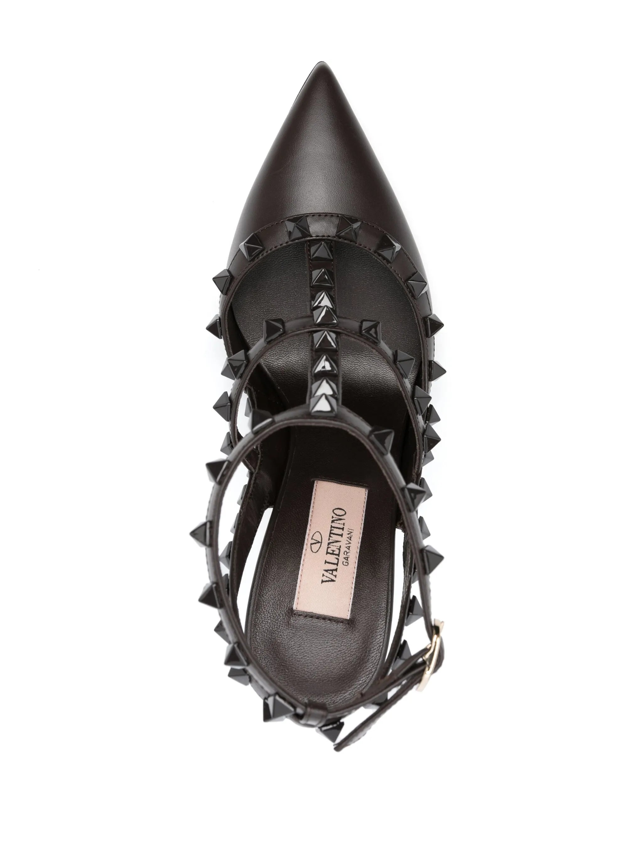 Rockstud pointed-toe pumps