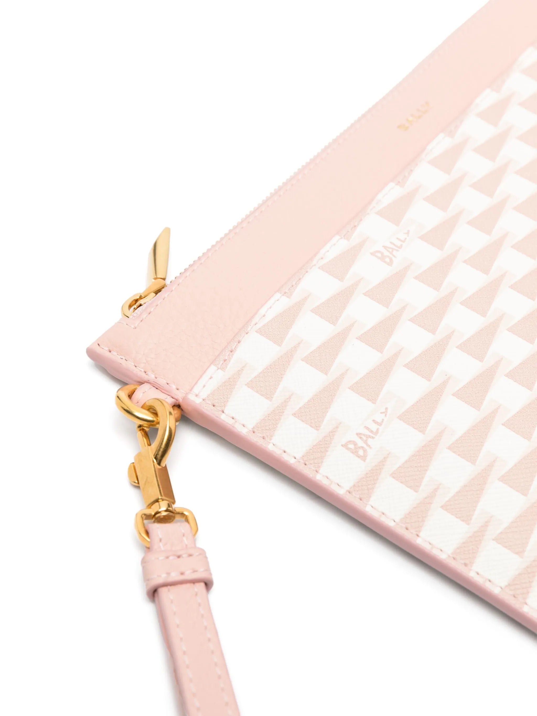 Pennant-print clutch bag