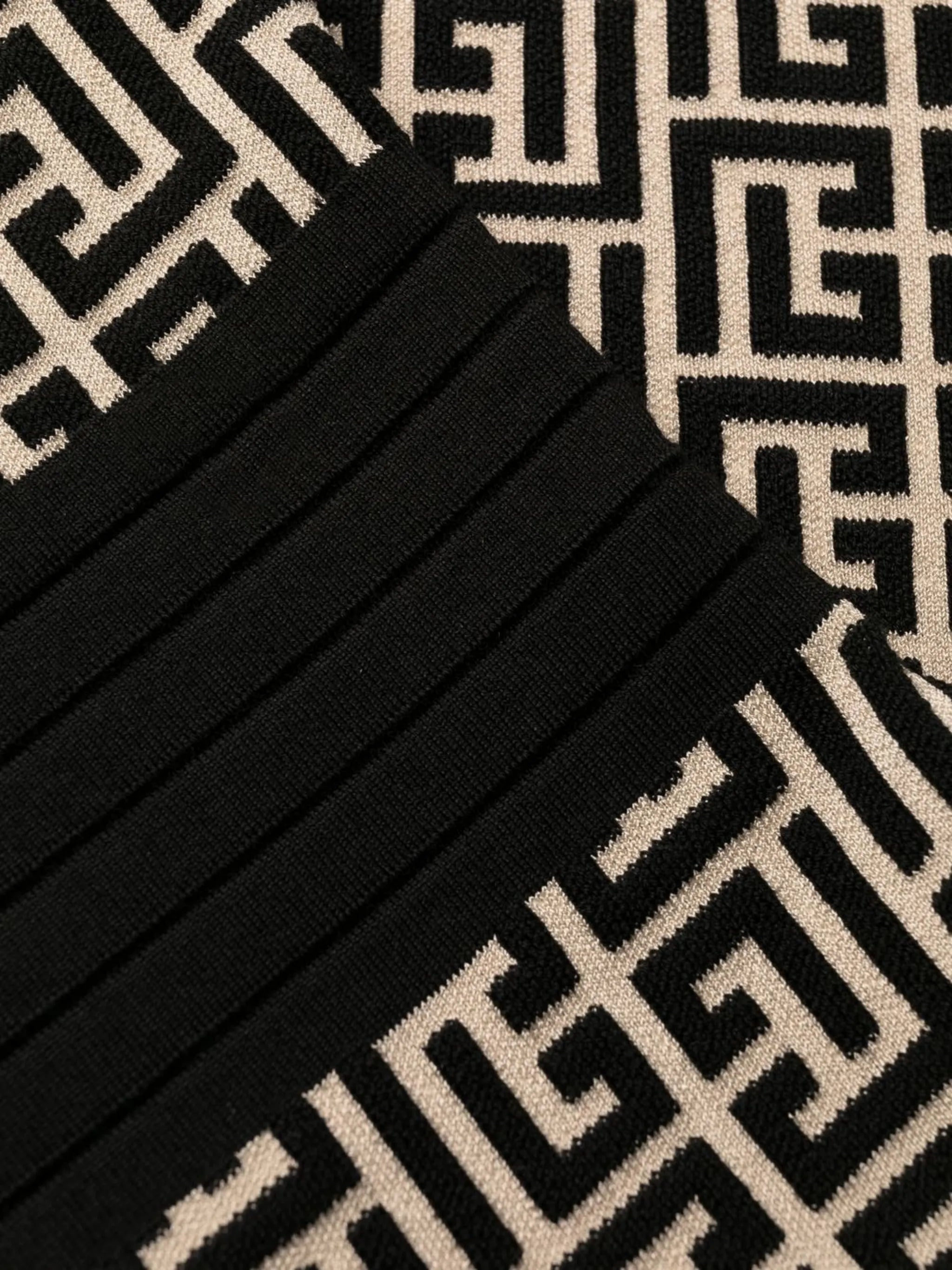monogram jacquard minidress