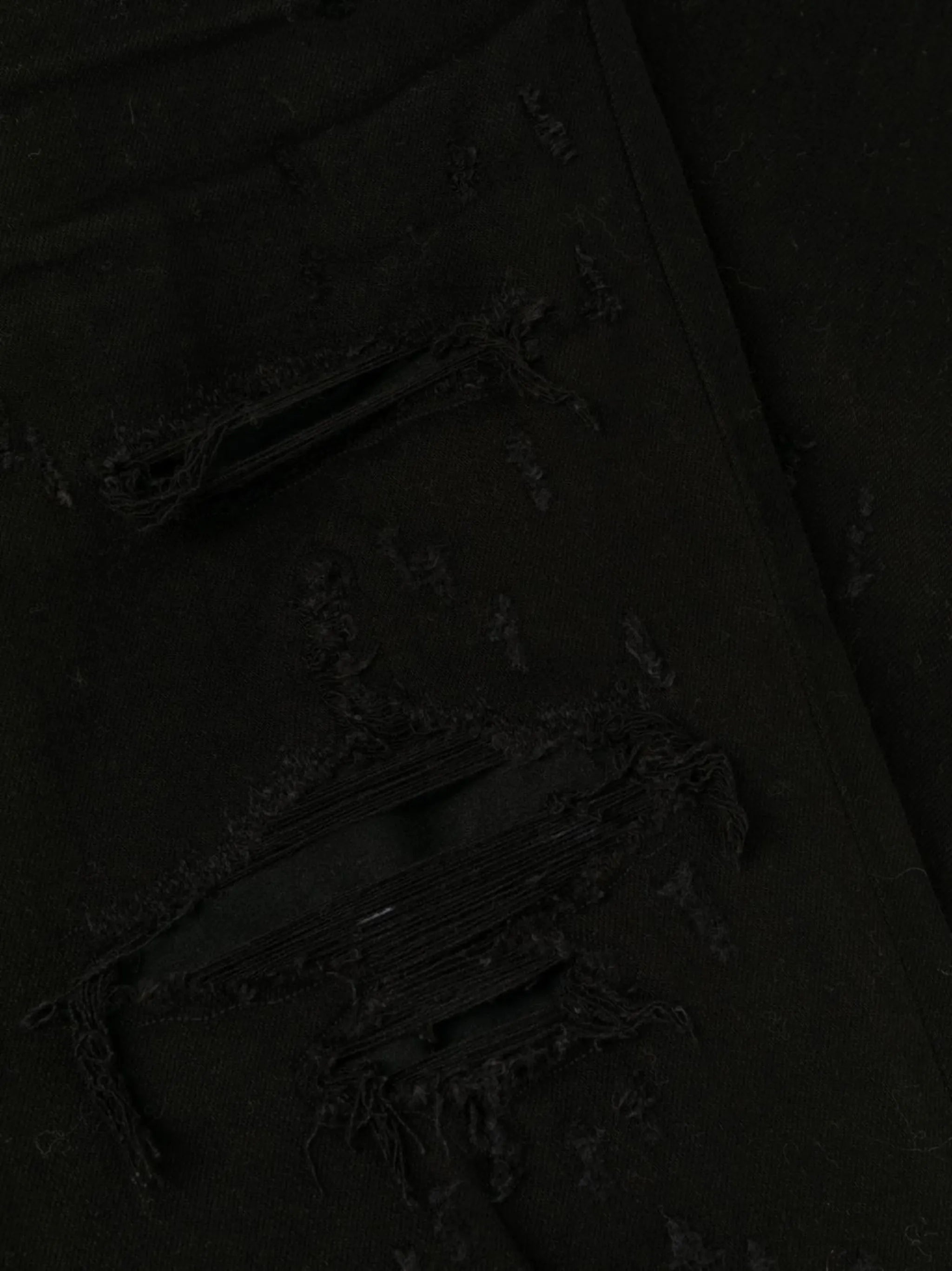 ripped-knee logo-print skinny jeans