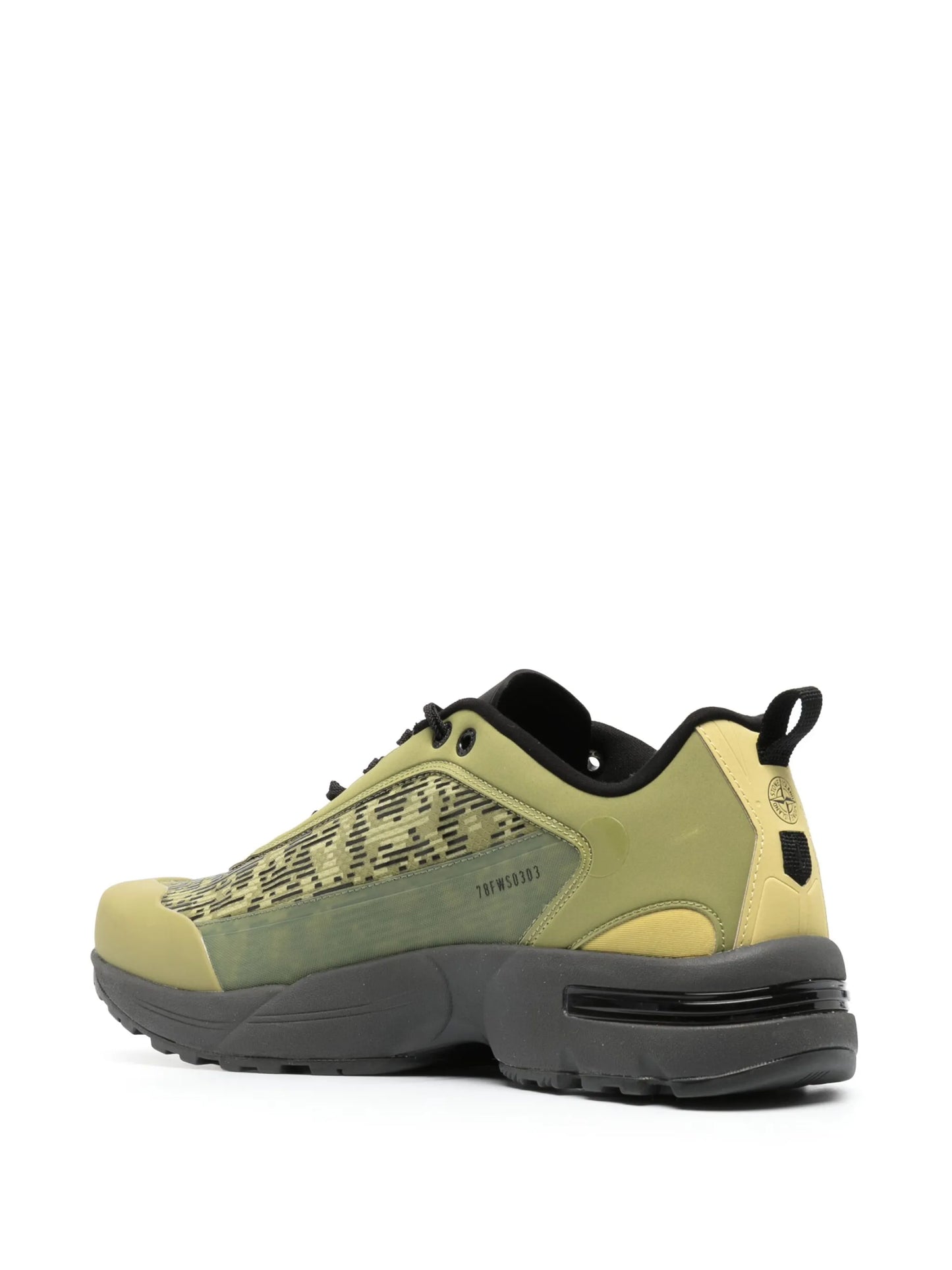 Compass-motif low-top sneakers