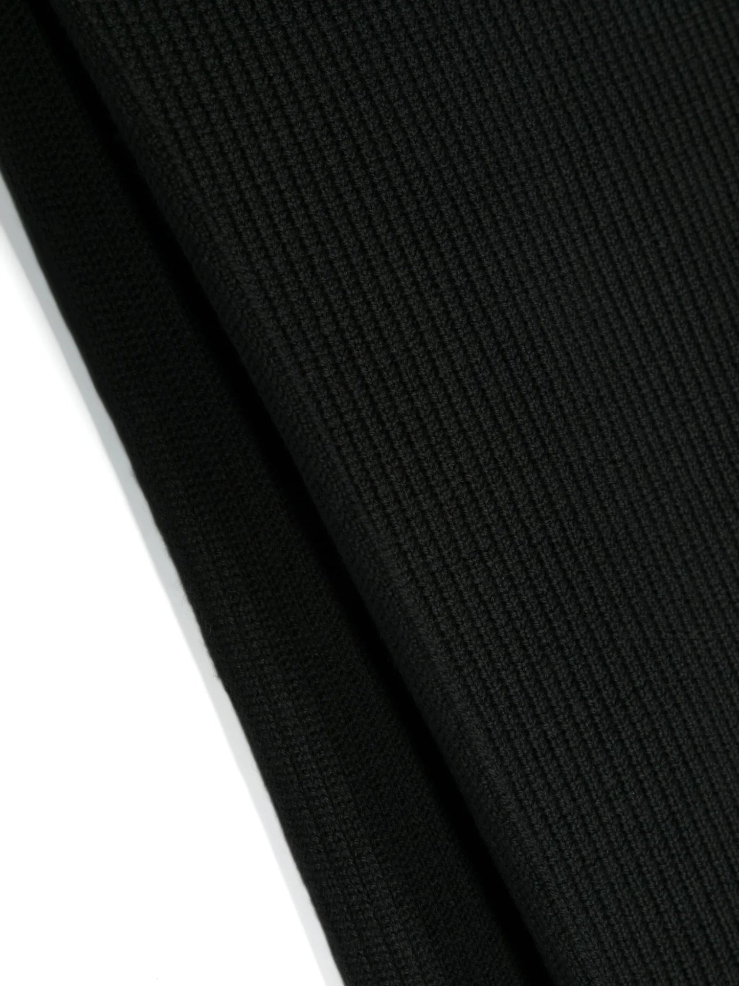 intarsia-knit logo scarf