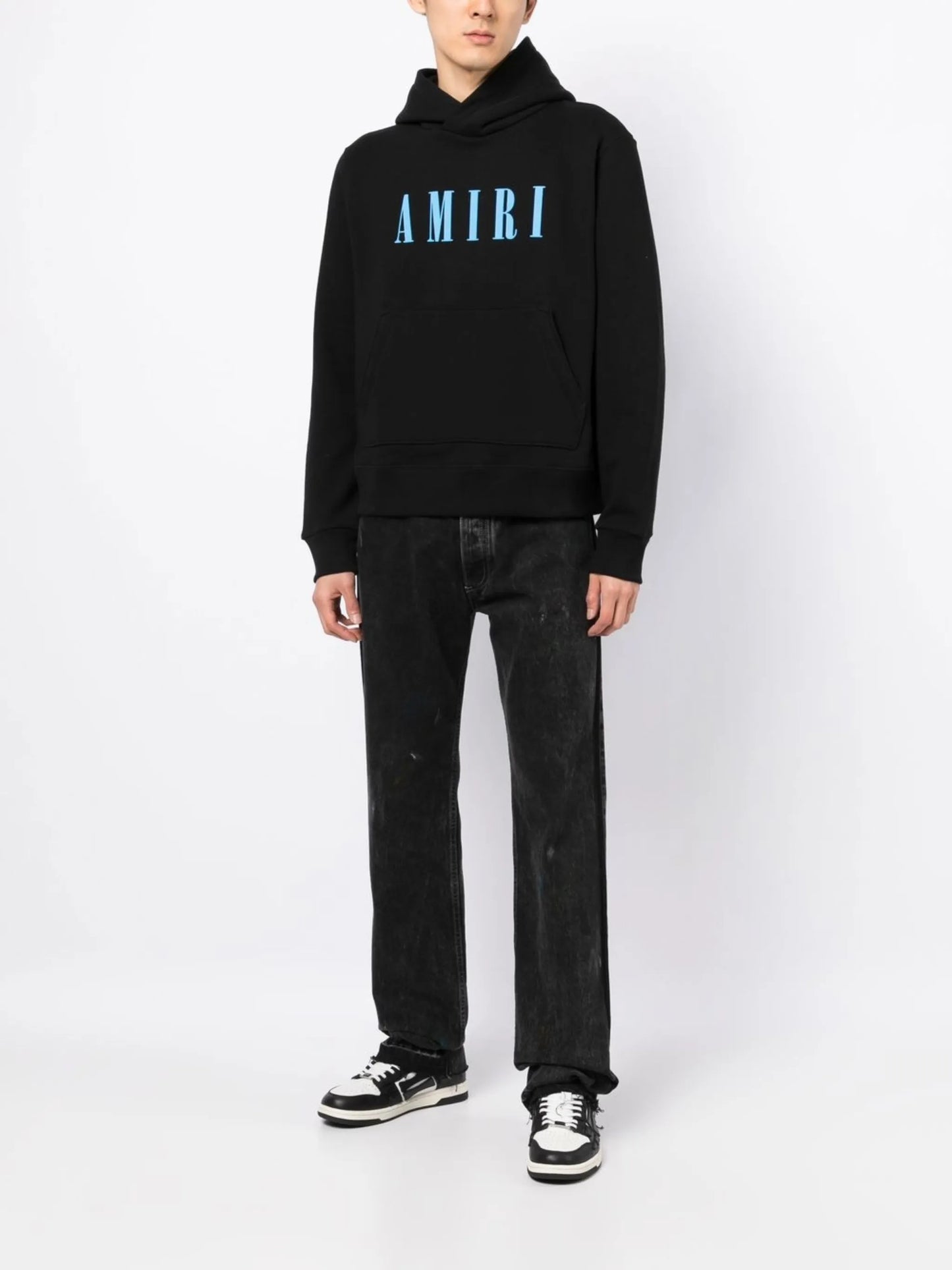logo-print cotton hoodie