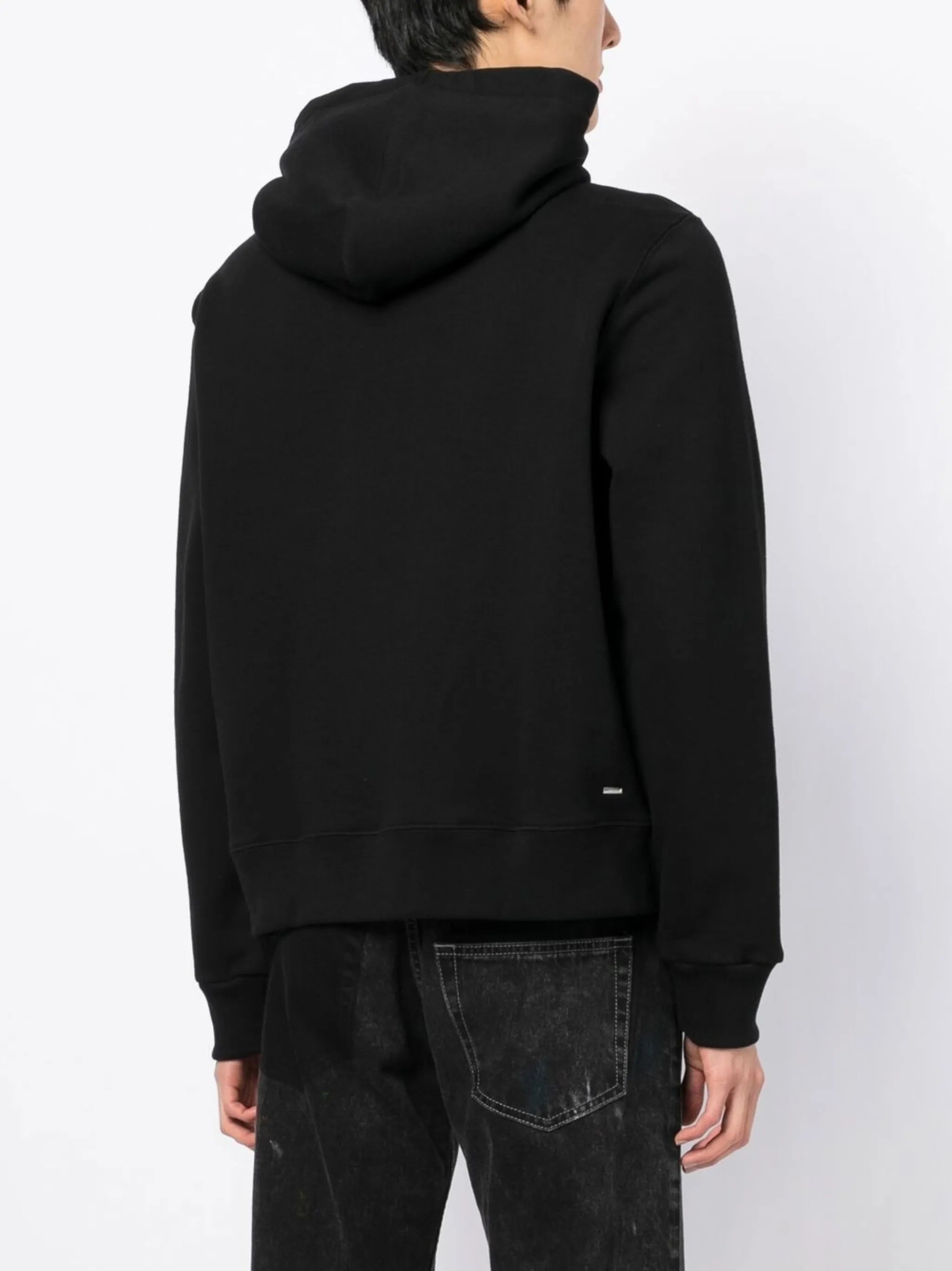 logo-print cotton hoodie