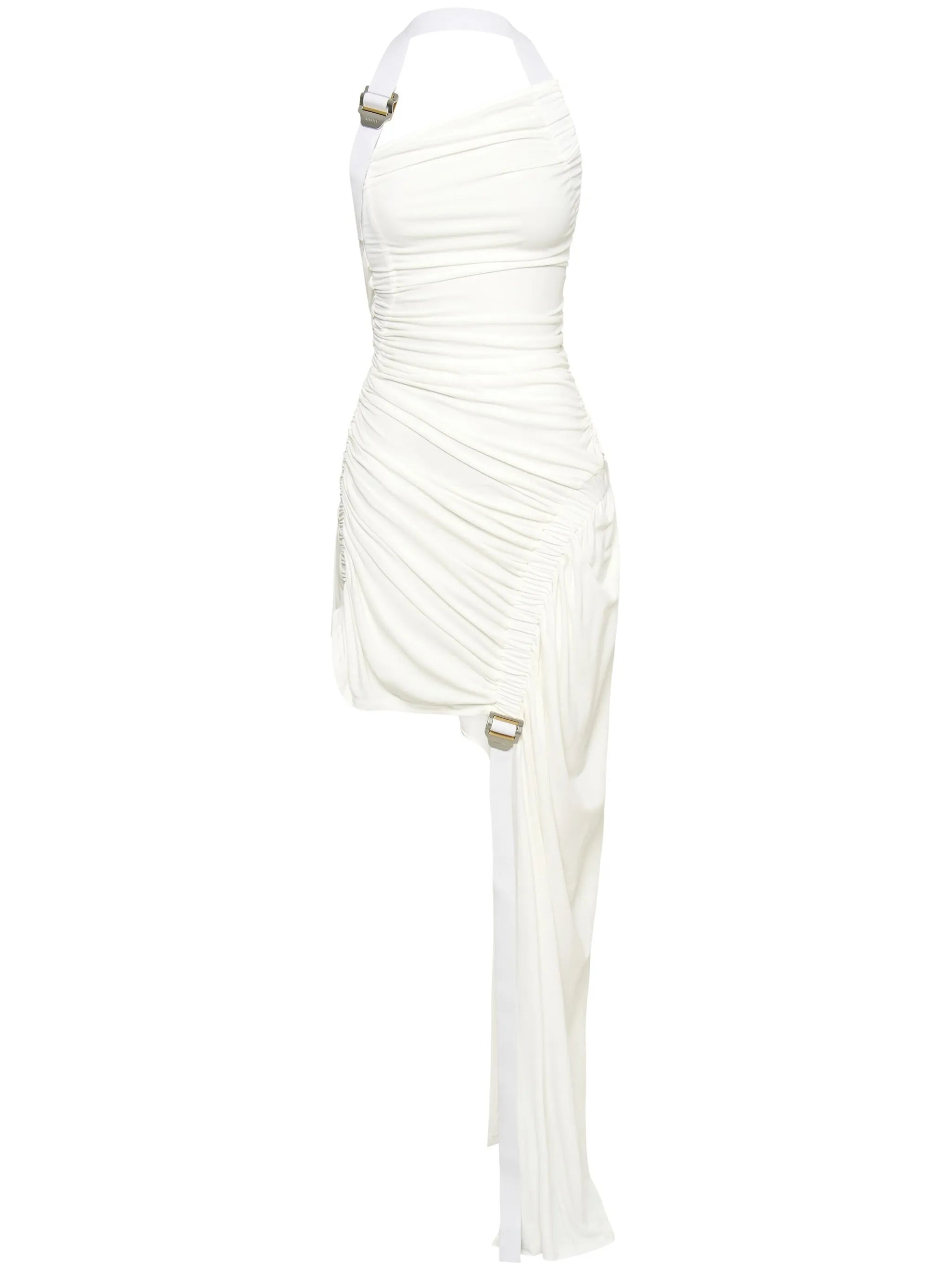 safety-slider gathered dress