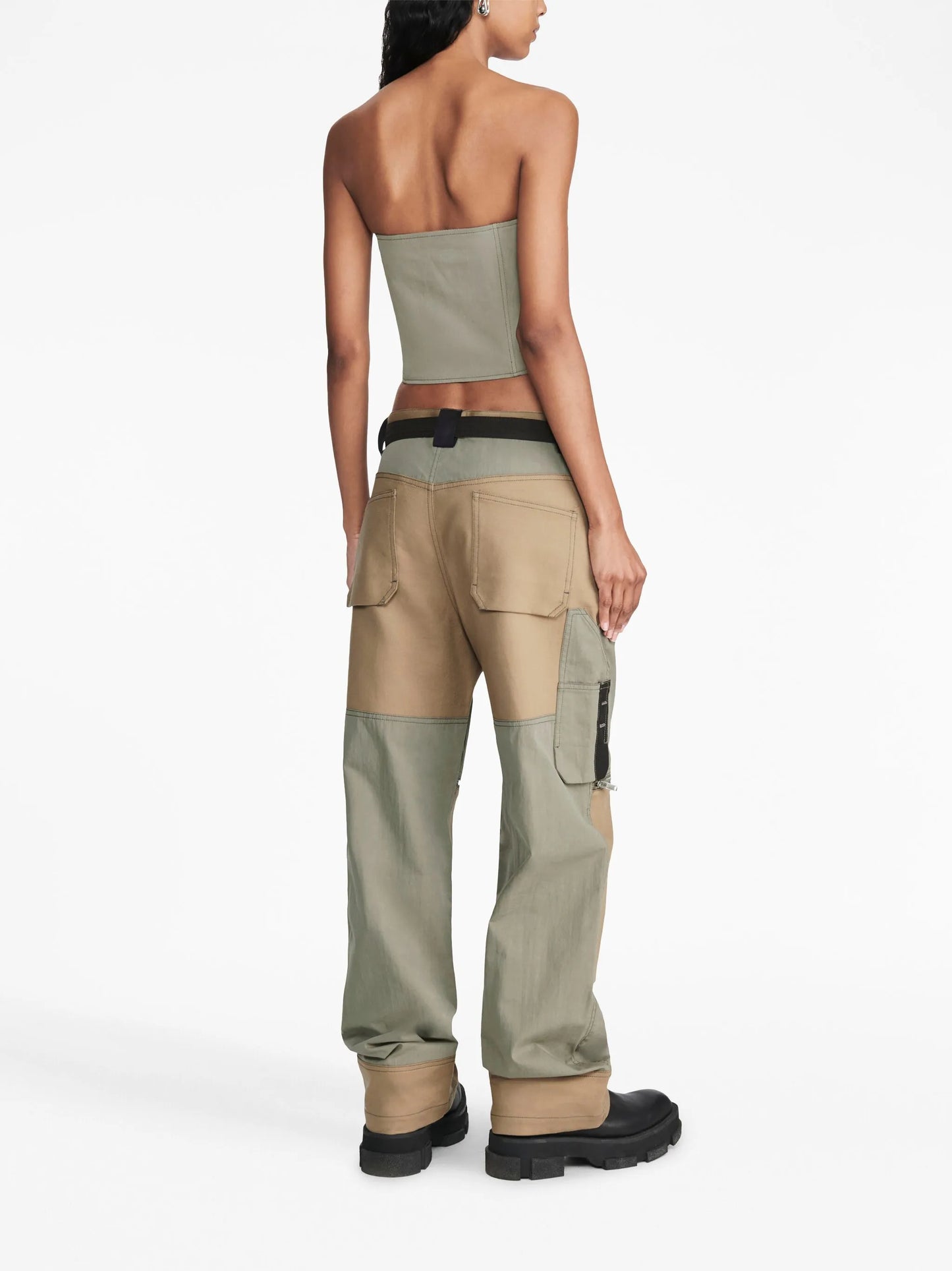 Workwear zip-up corset