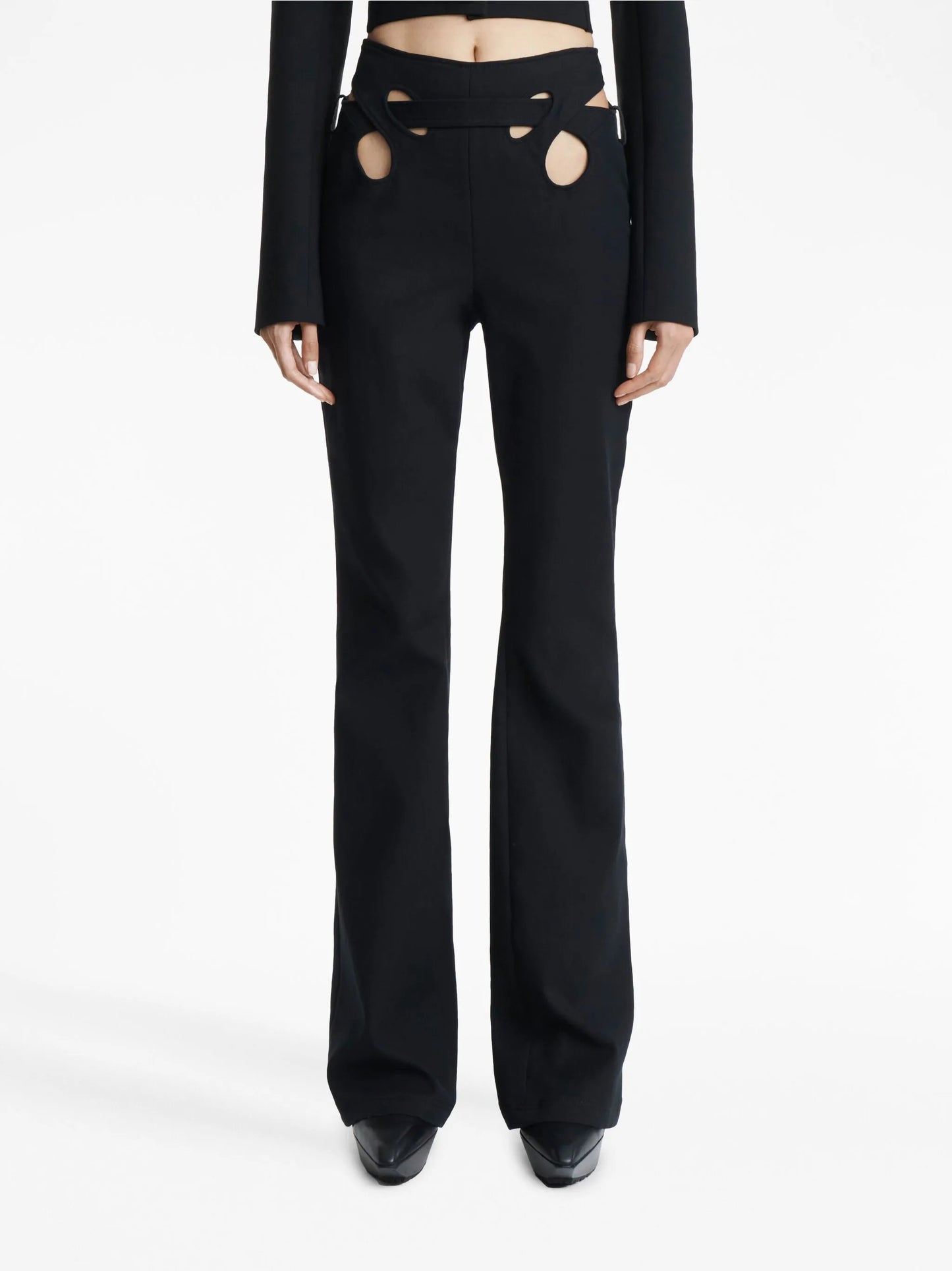 Interloop high-waisted trousers