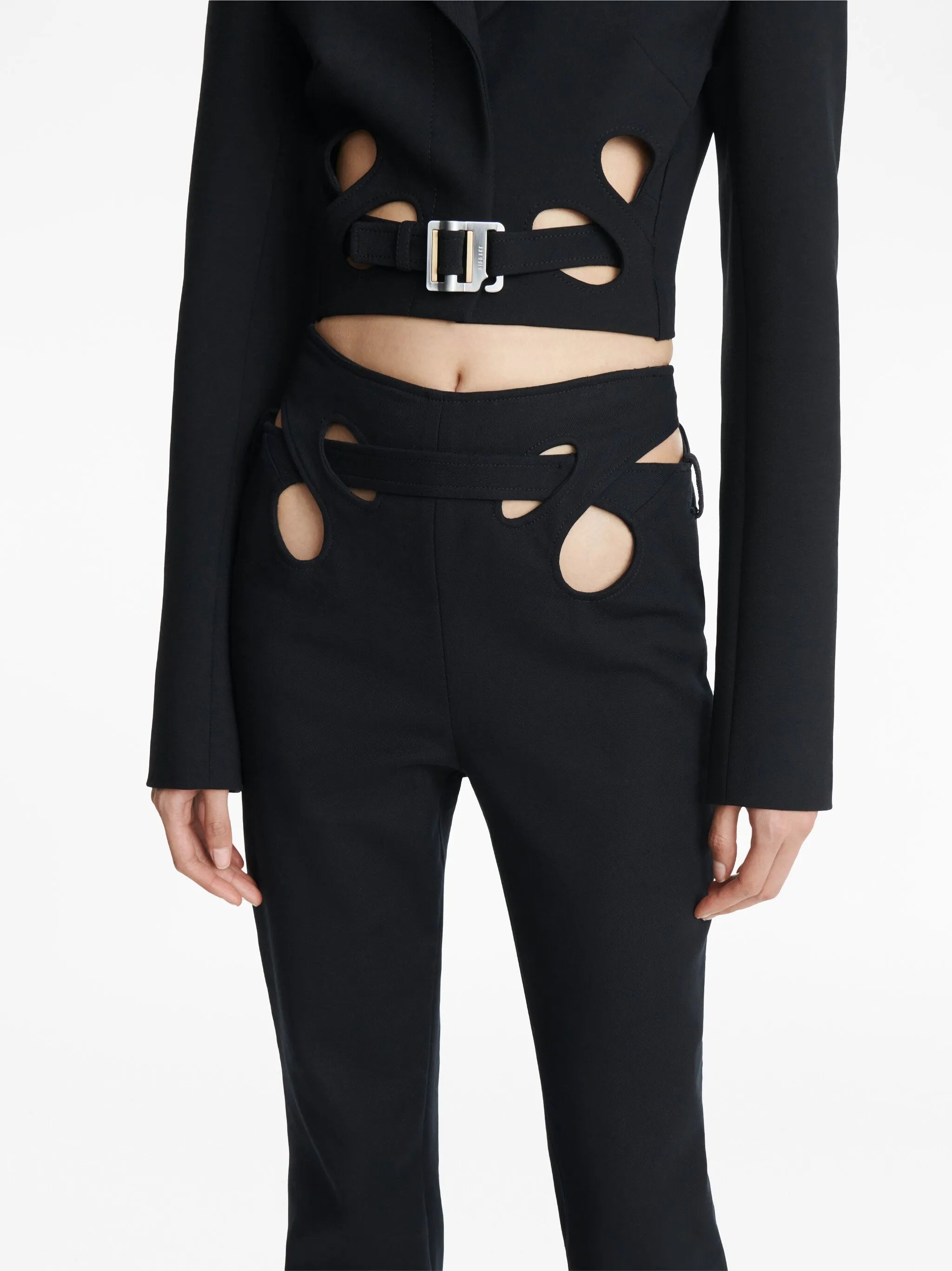 Interloop high-waisted trousers