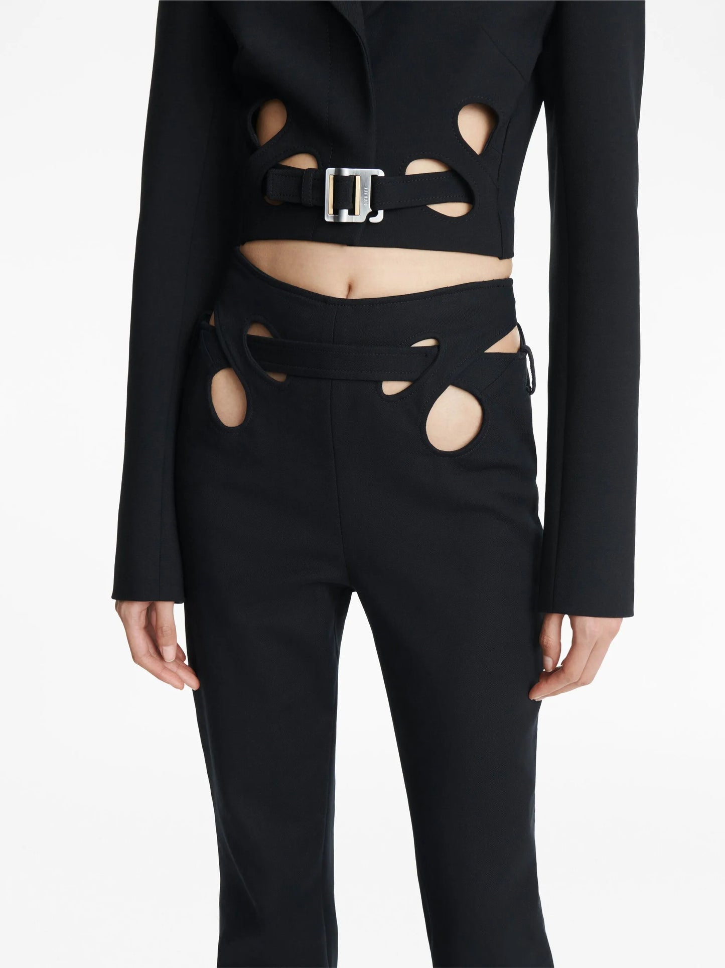 Interloop high-waisted trousers