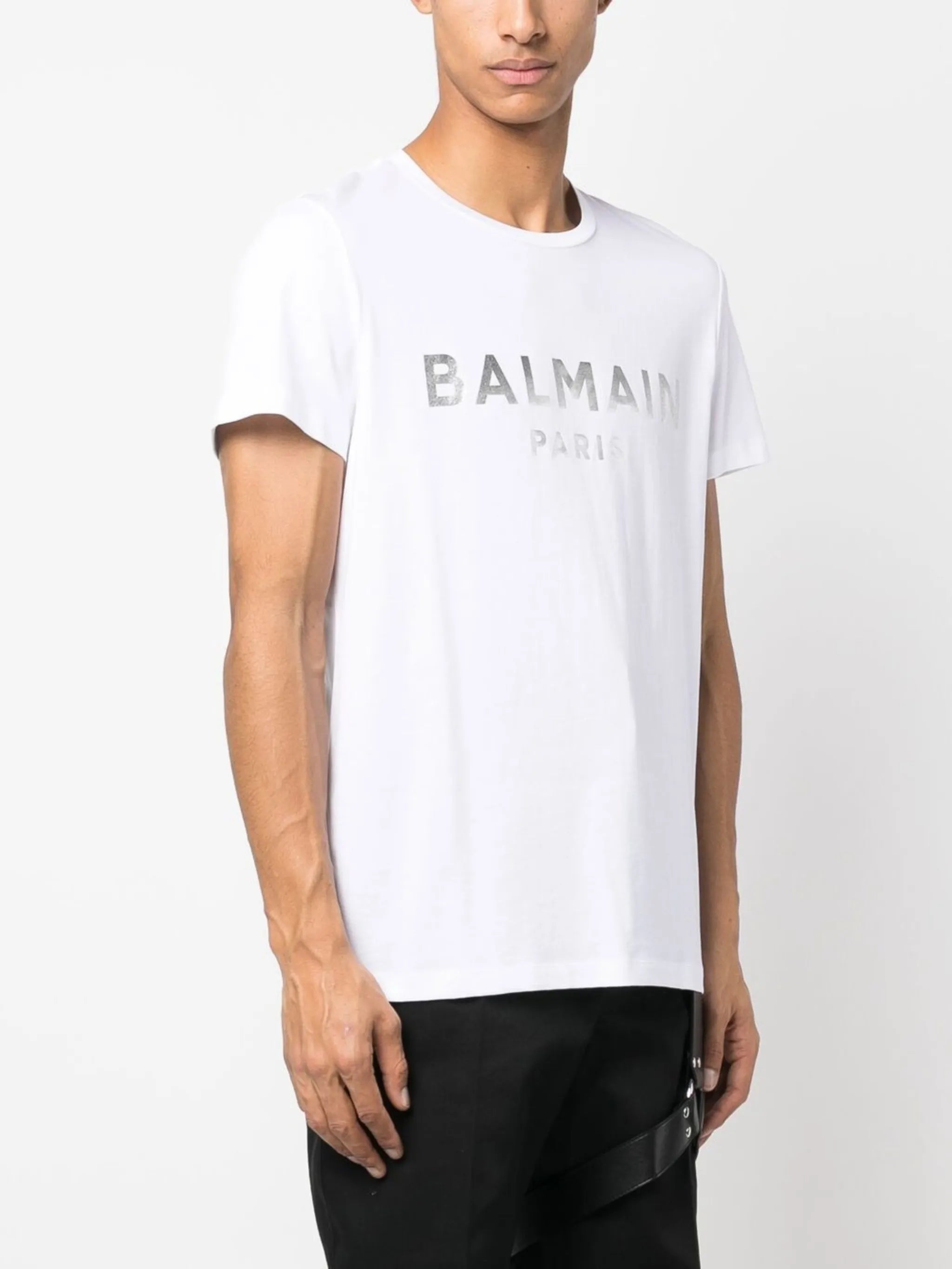 logo-print detail T-shirt
